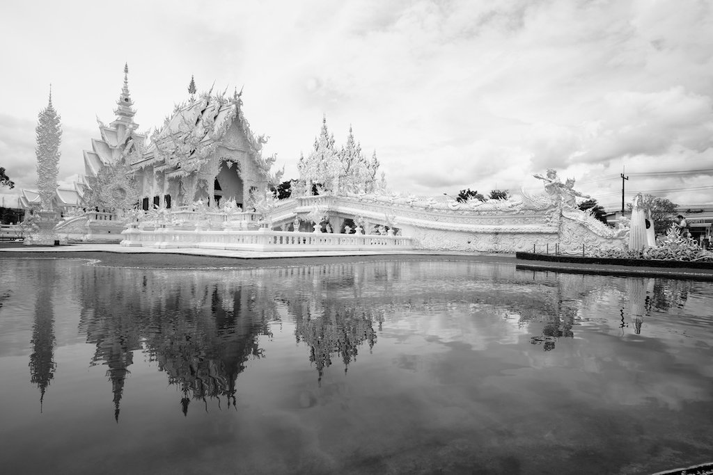 The White Temple, in black and white