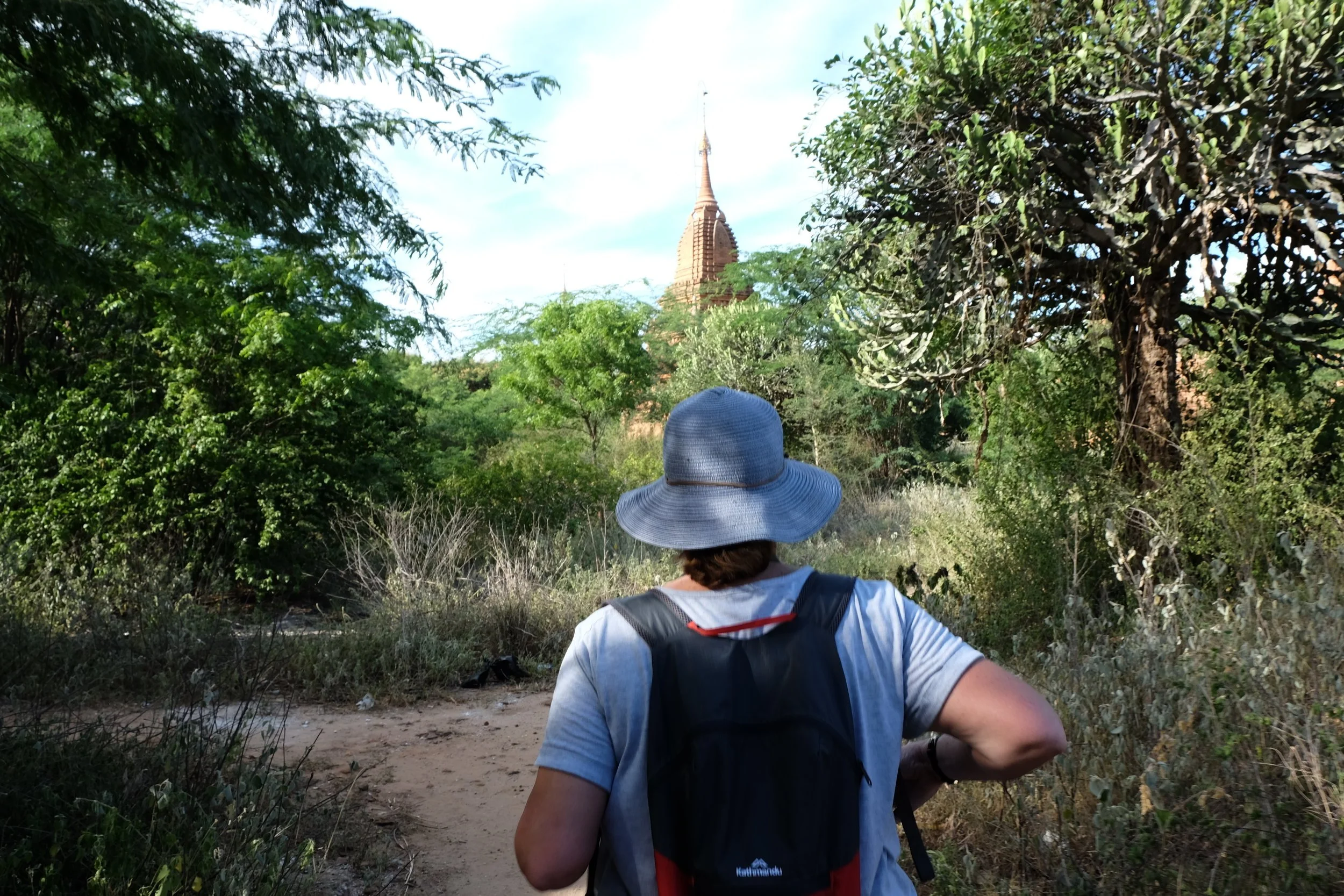 Liz the explorer discovers a stupa