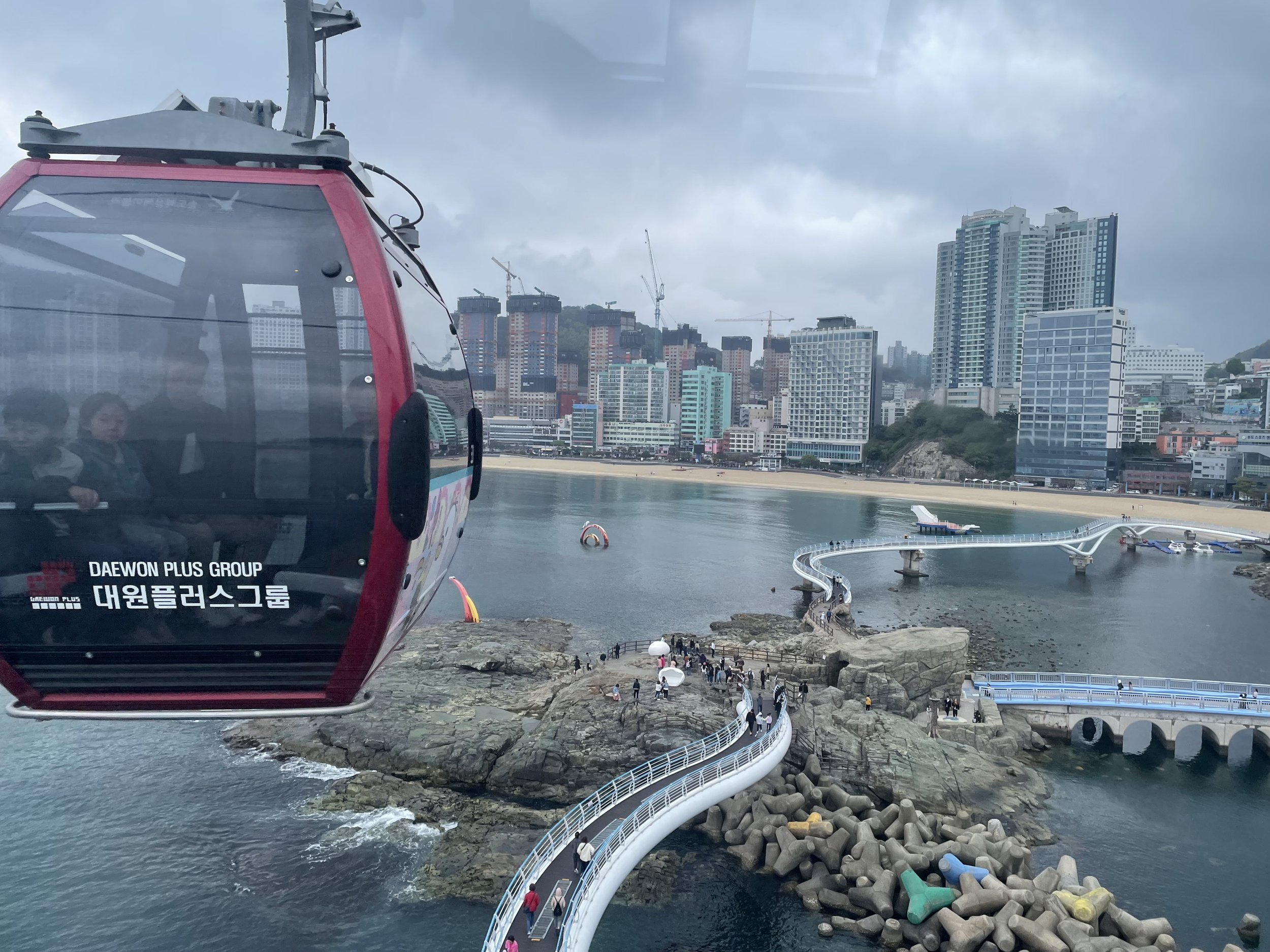 Leaving Songdo Bay Station on the Busan Air Cruise
