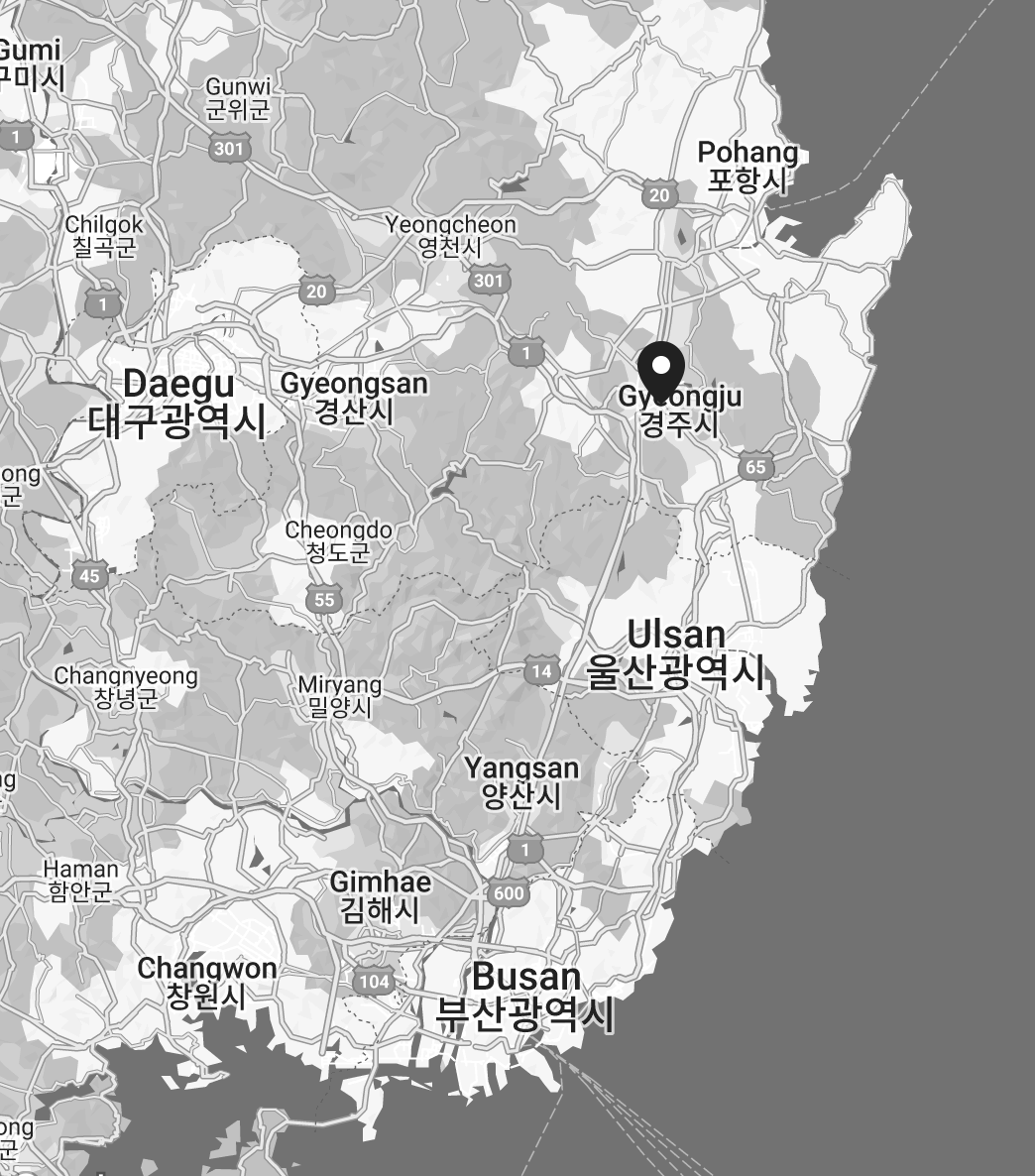 Location of Gyeongju
