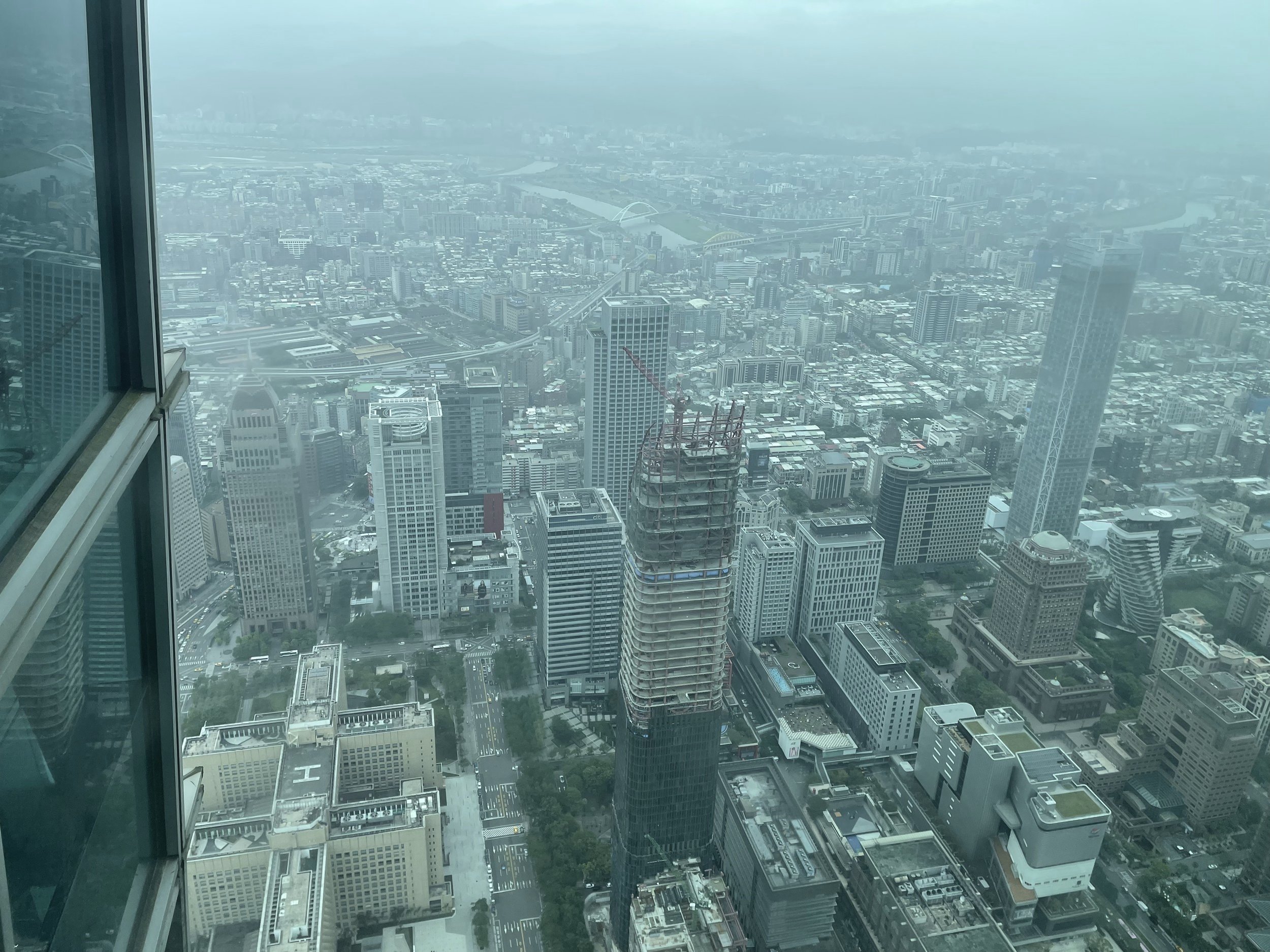 View from Taipei 101 looking Northeast