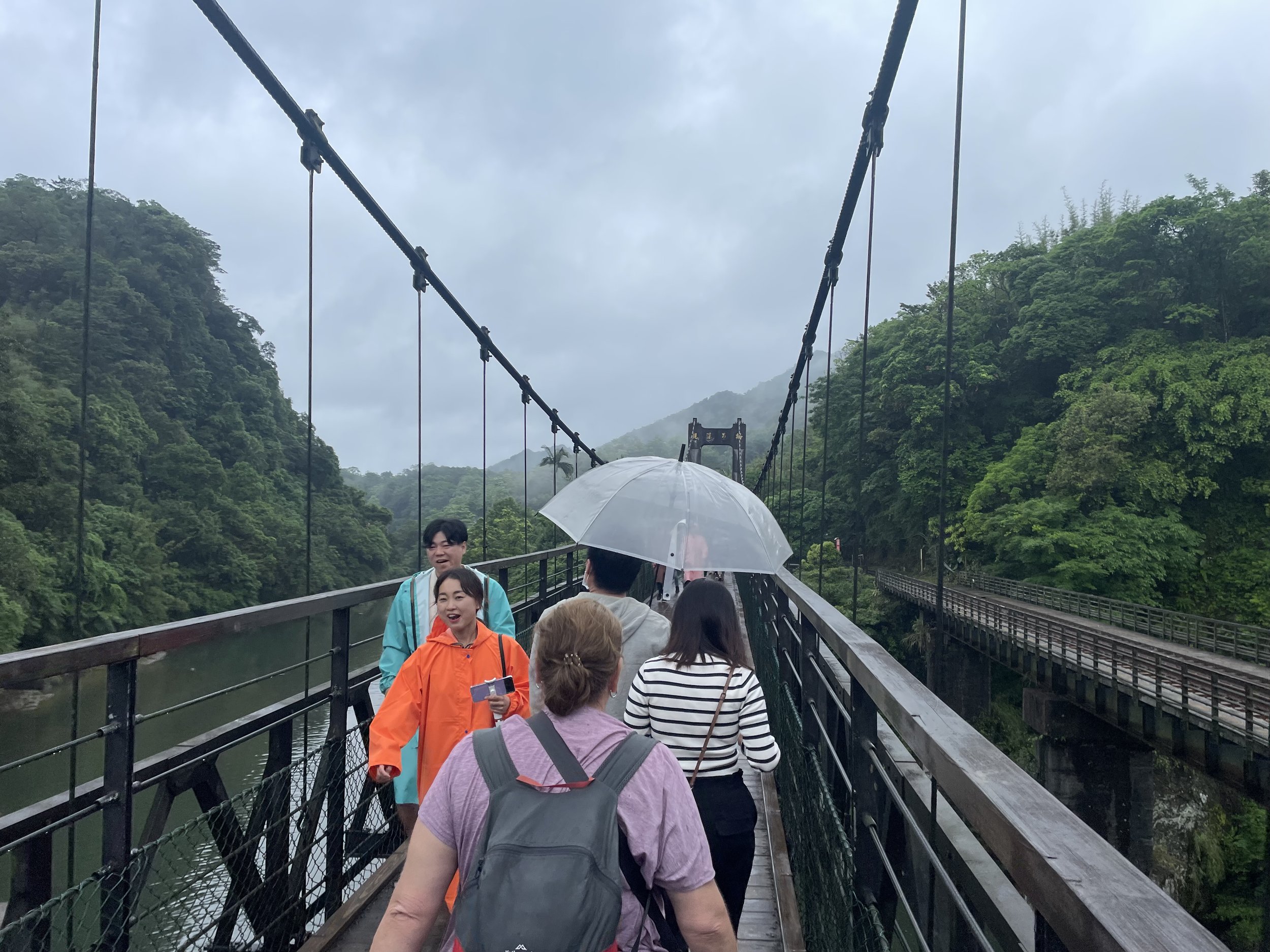 Guano Suspension Bridge, Shifen Falls