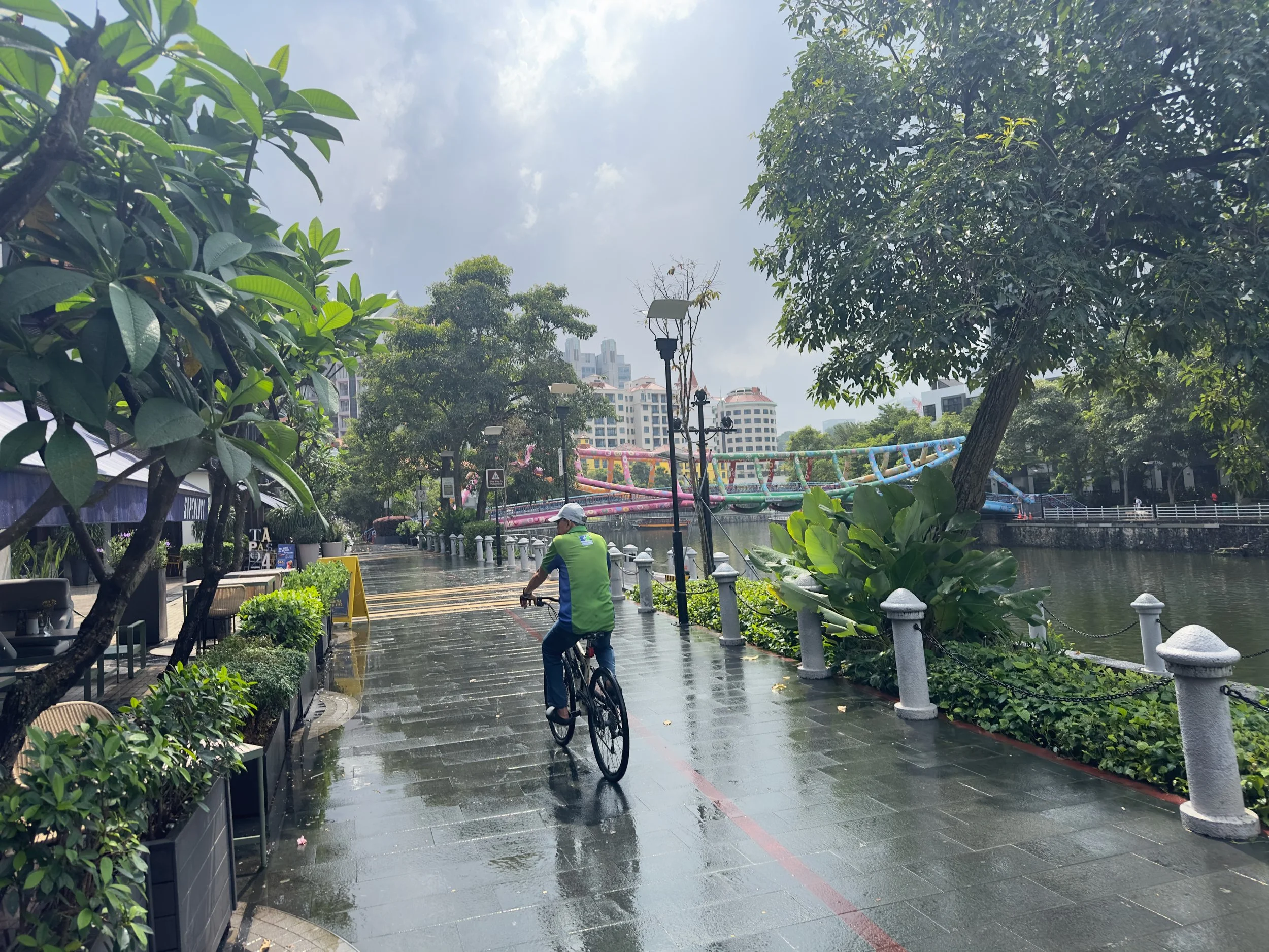 Exercise in the rain