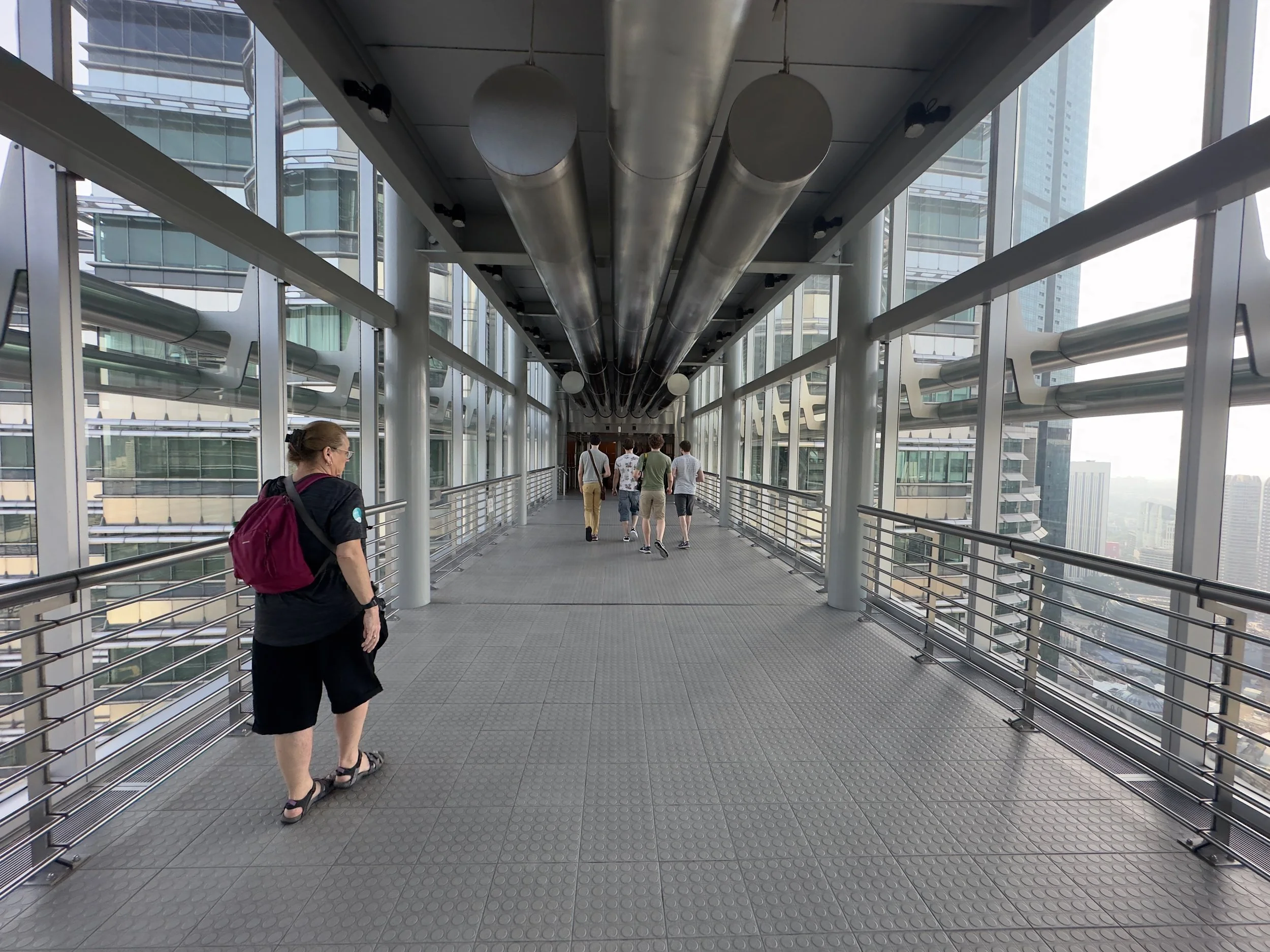 Liz on the Skybridge, Petronas Towers