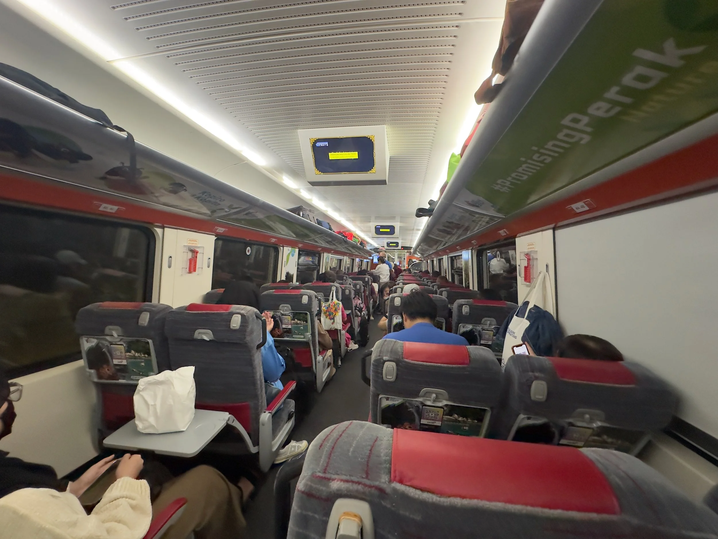 On the train to Butterworth