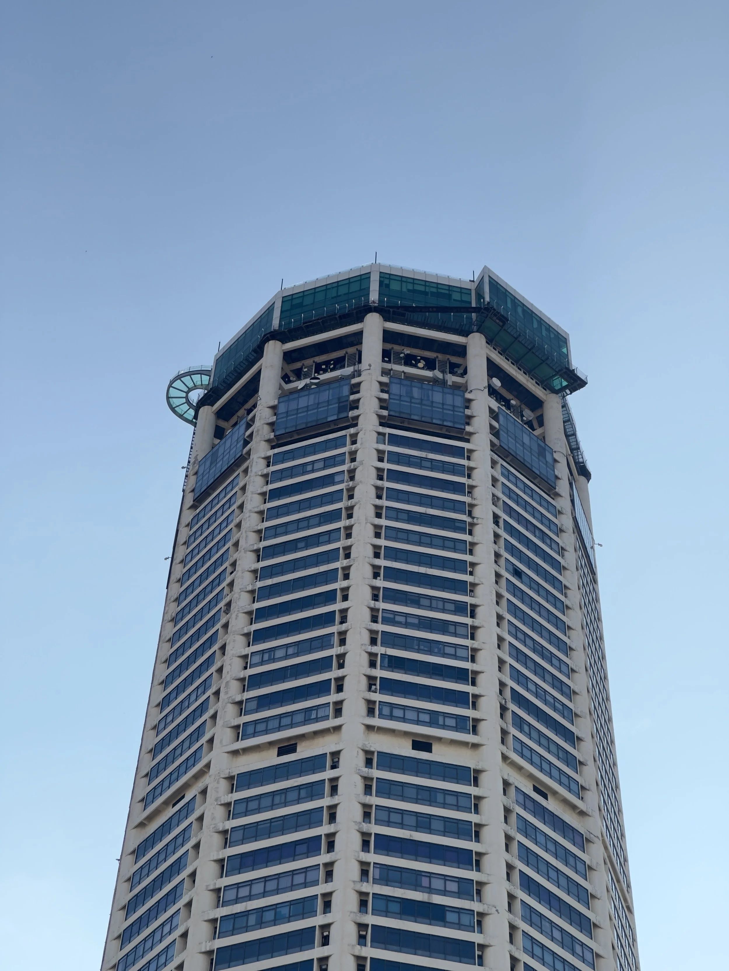 Komtar Tower, Rainbow Bridge on the left
