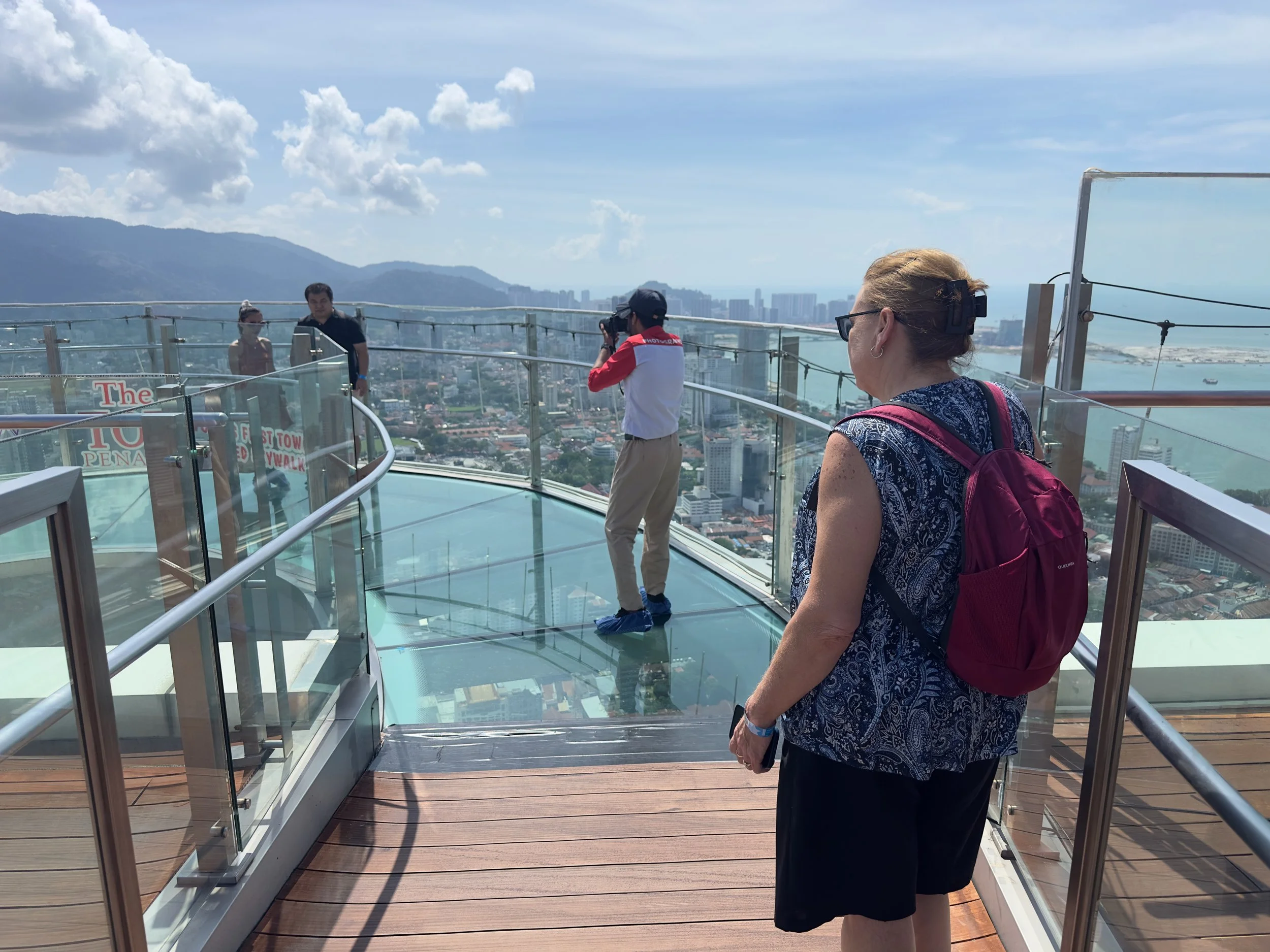 Waiting for the Rainbow Bridge walk, The Top