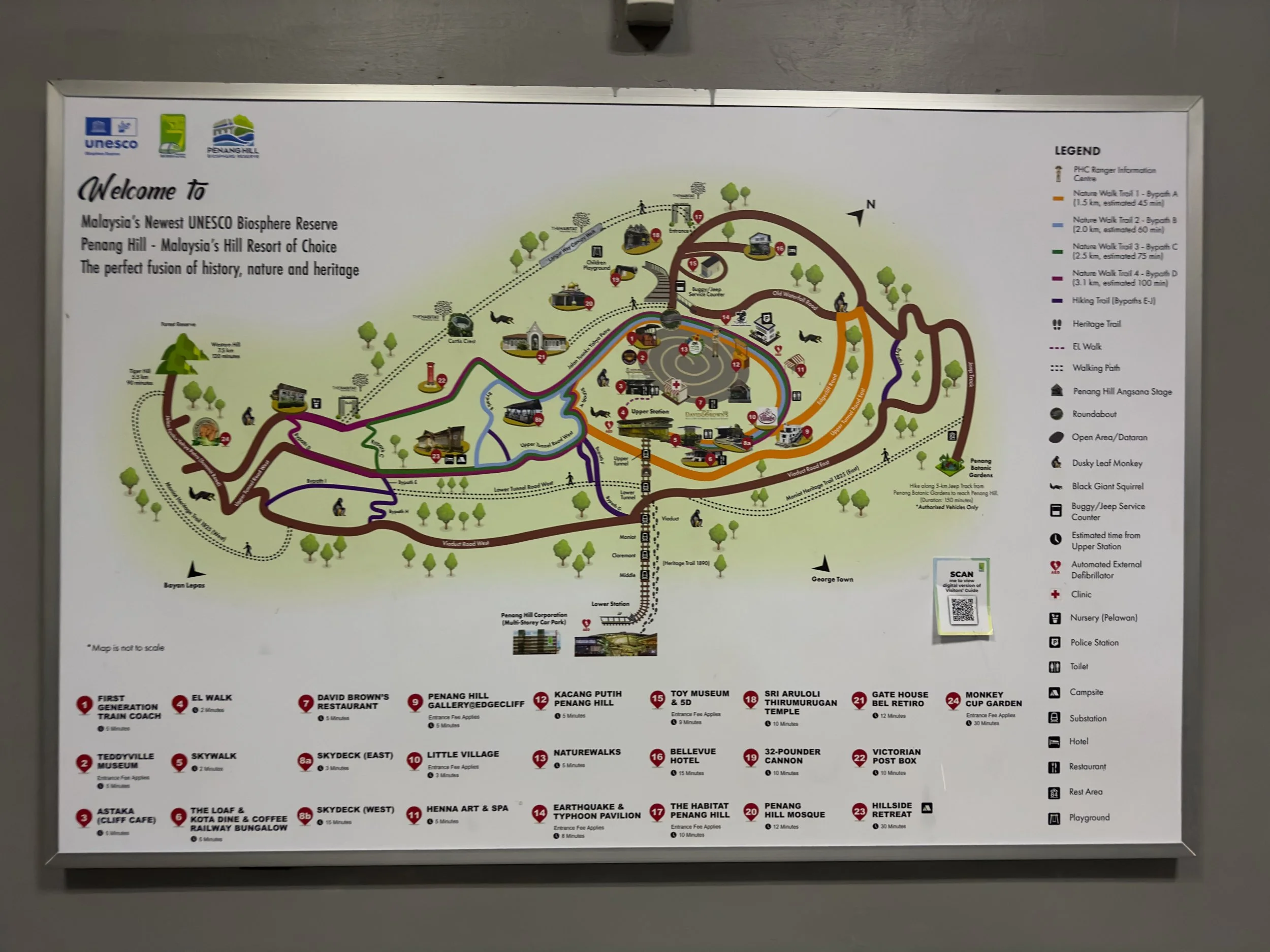 Penang Hill map