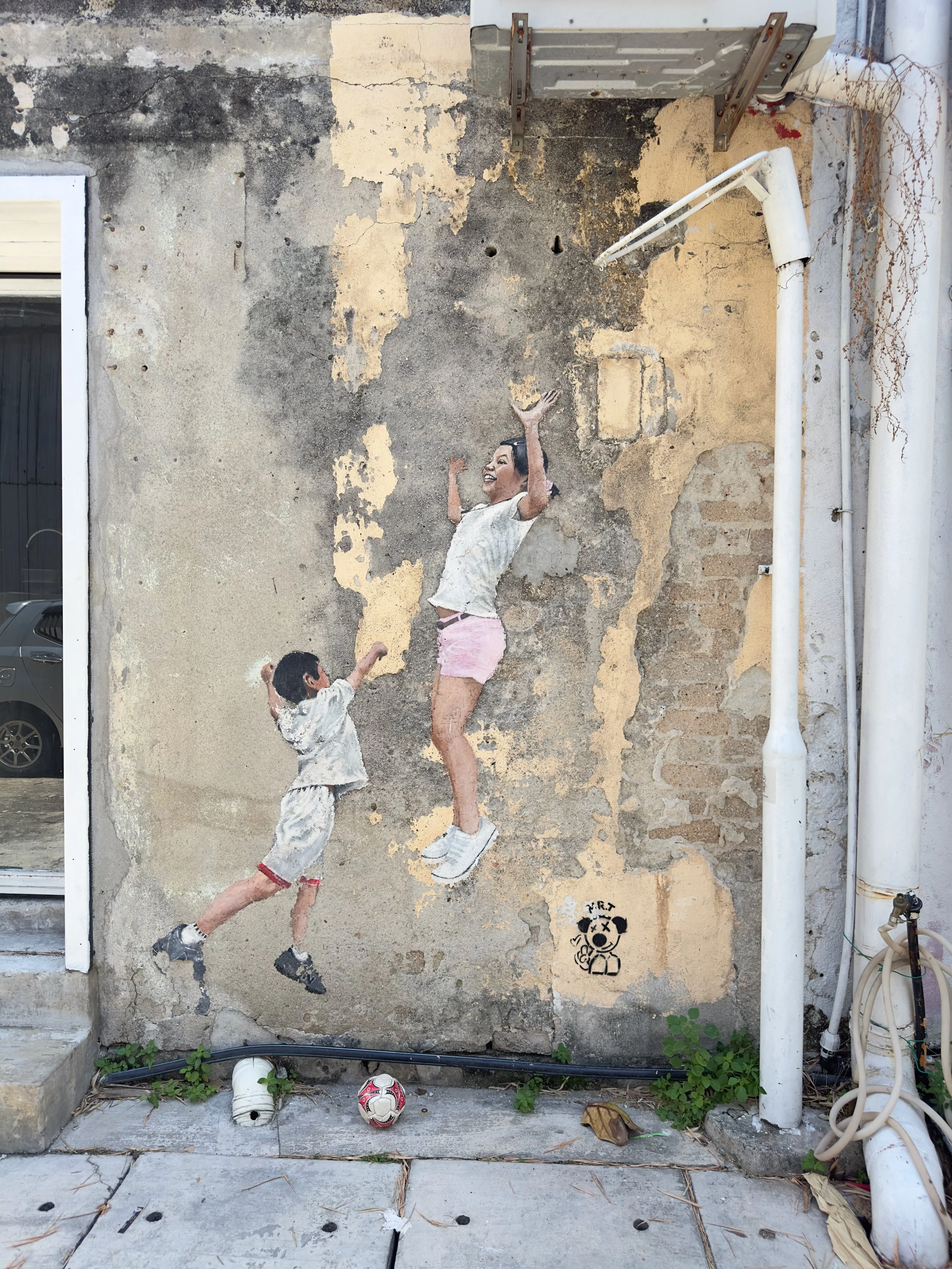 Net ball street art
