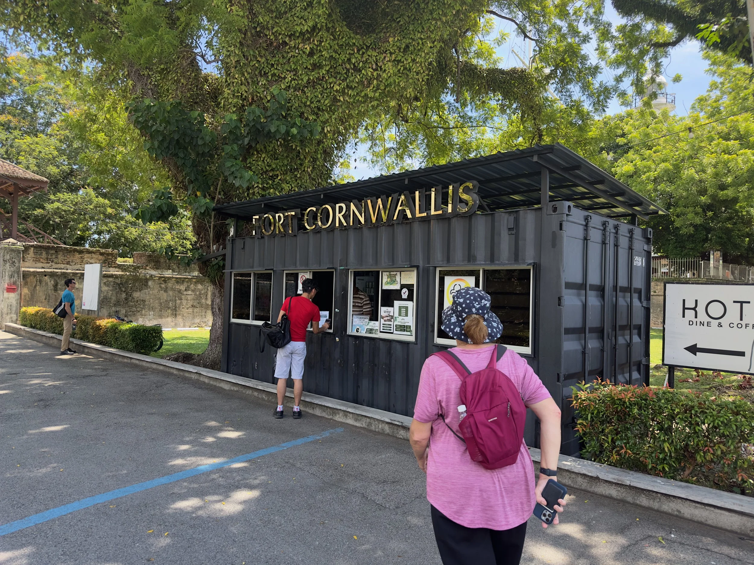 Fort Cornwallis entry