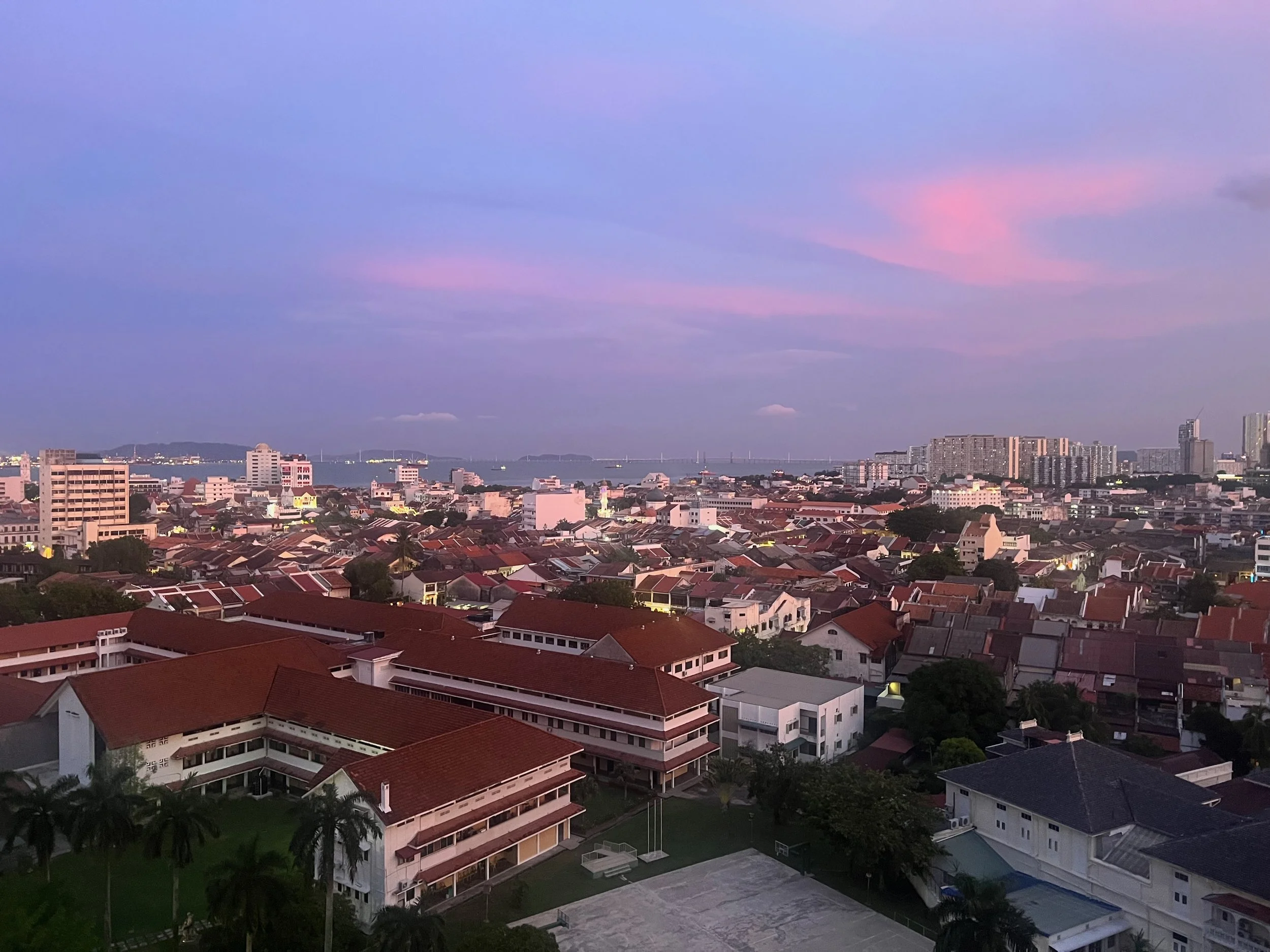 Sunset over Old Town, George Town