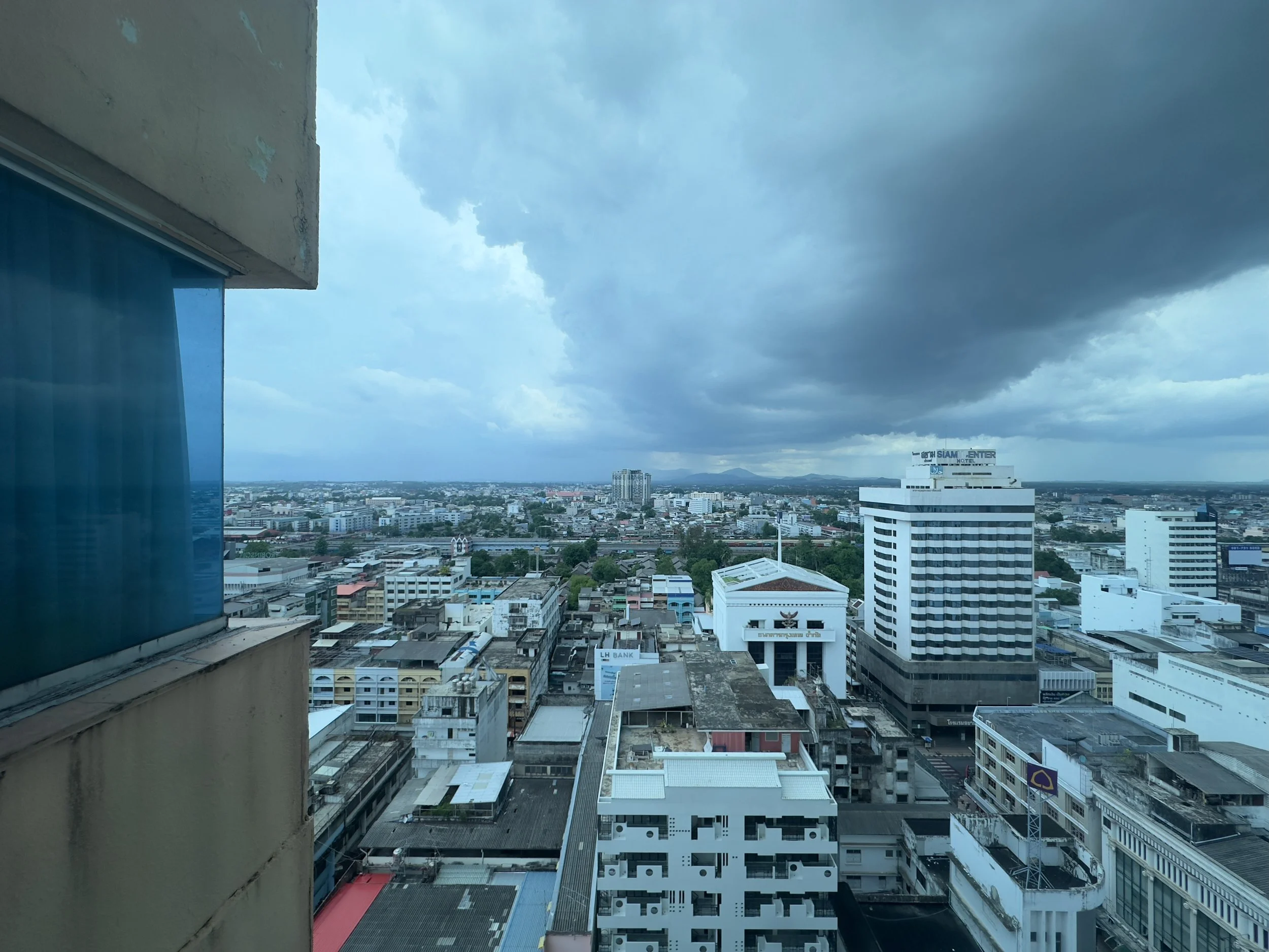 View from Room 1514 of the coming rain, Centara Hotel