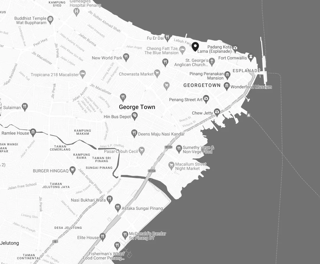 Location of Bayview Hotel