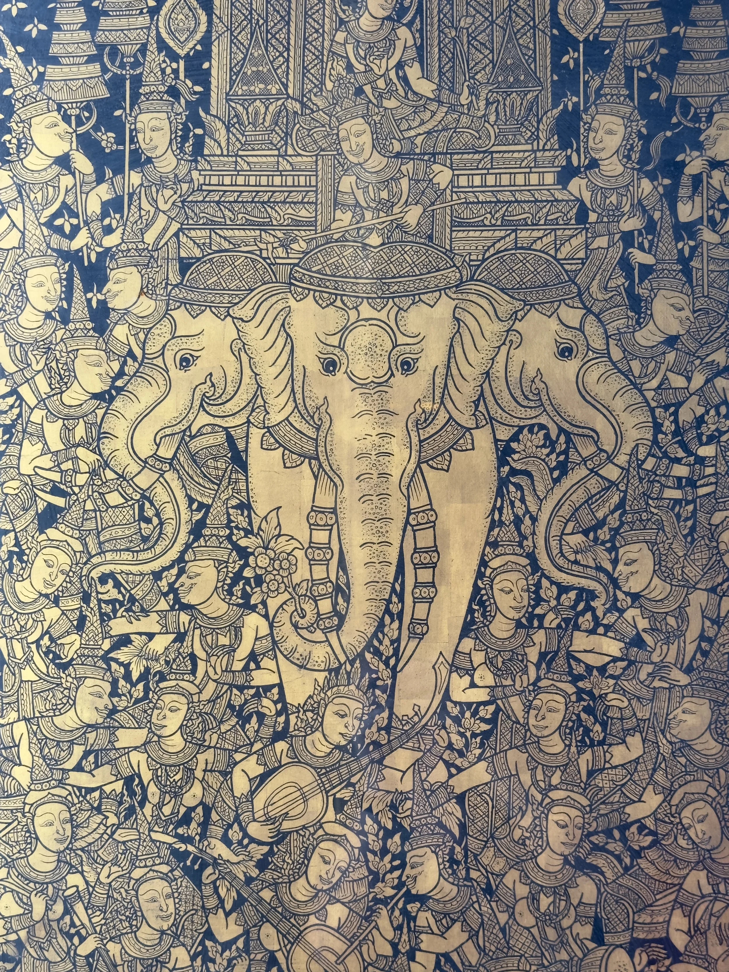 Wall painting, Phra Ubosot Wat Suthat