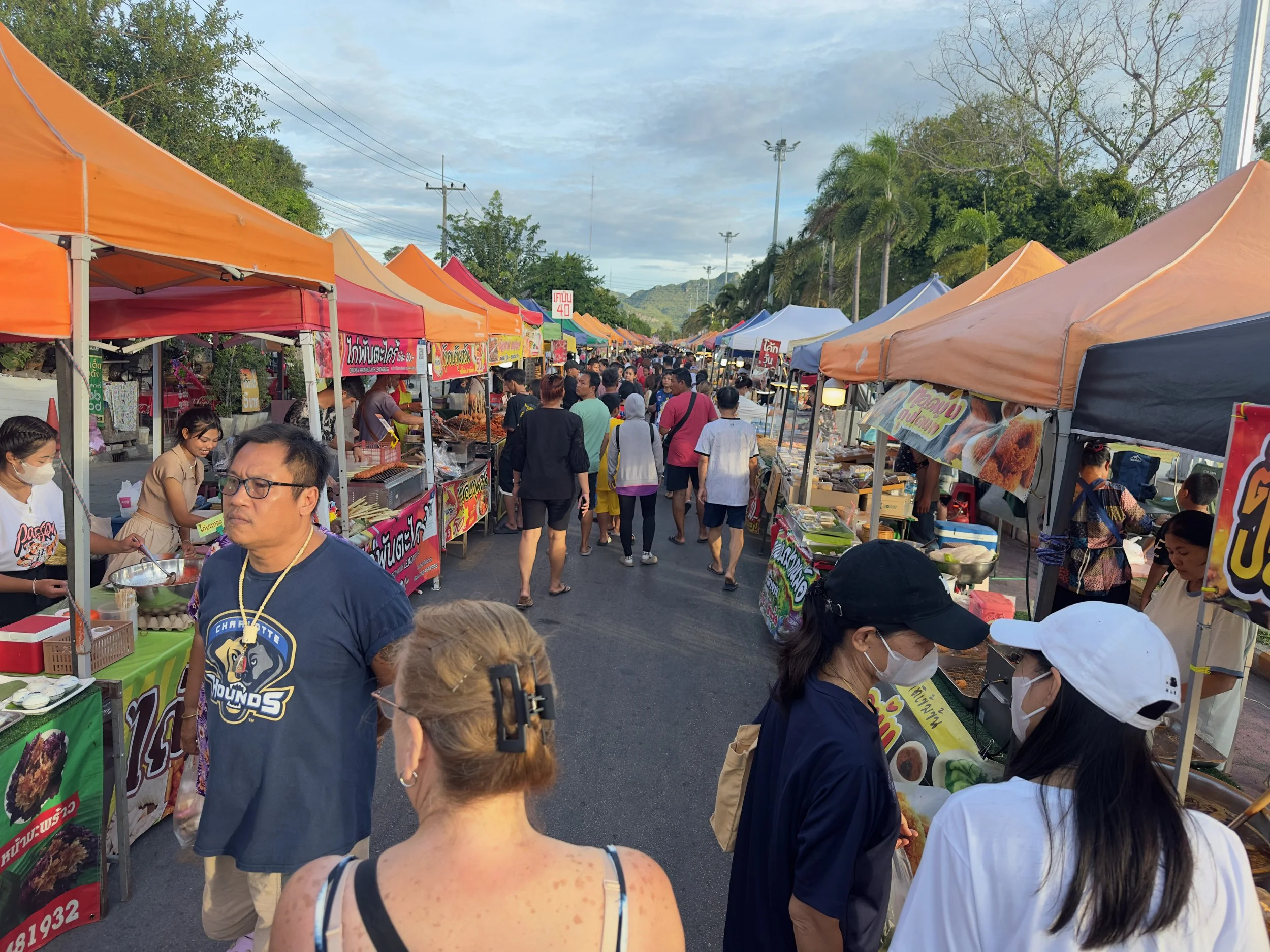 Night market, Kanchanaburi
