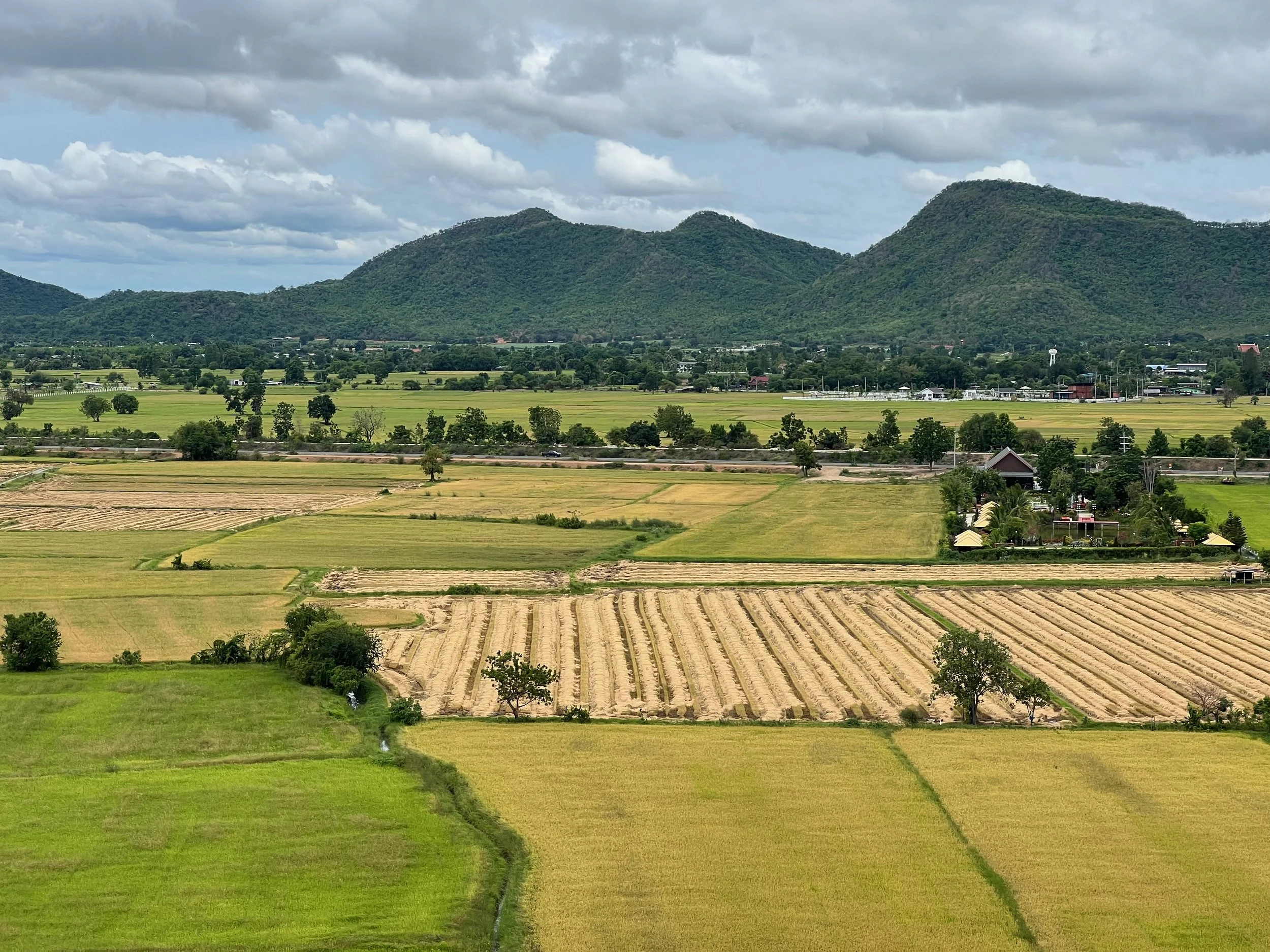 The view across the plains from the Temple