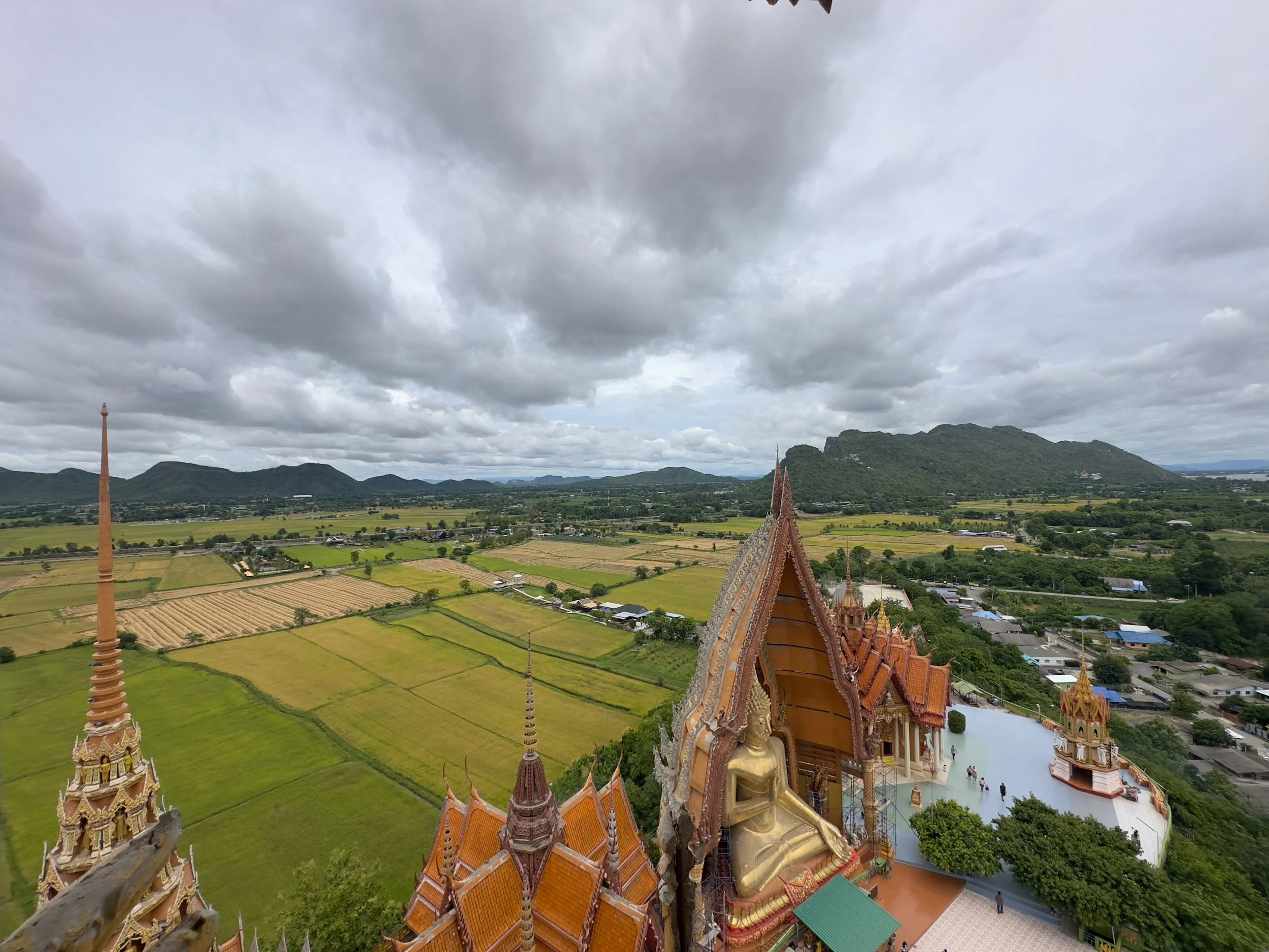 The view looking south from the top of the Beehive Style Pagoda