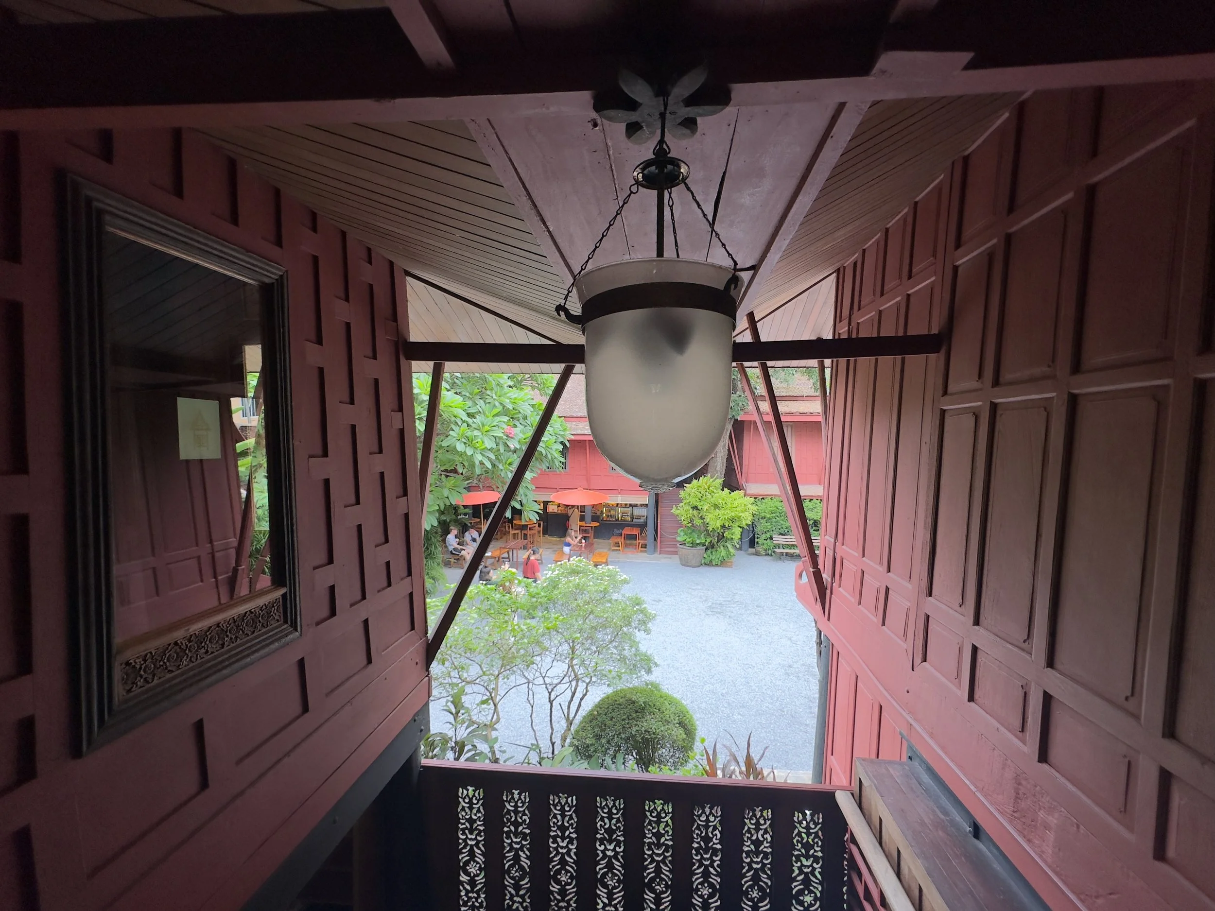 View of the courtyard from the main house