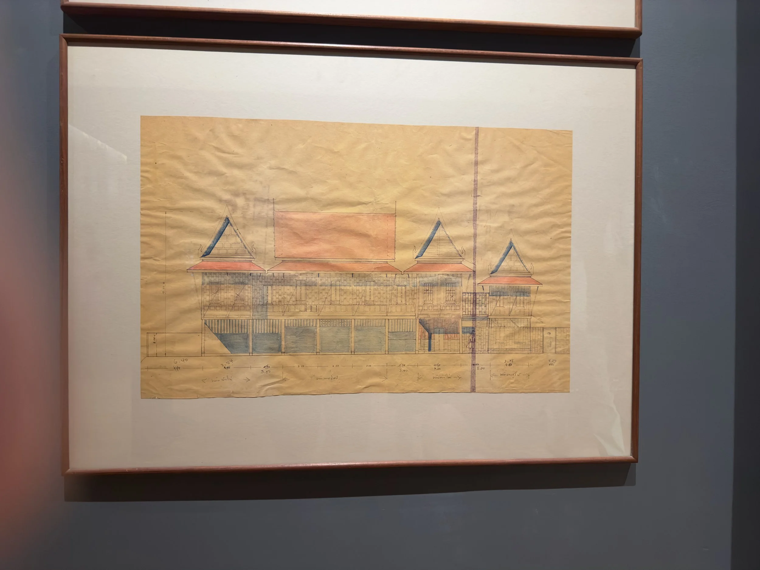 Drawings of the house design by Jim Thompson
