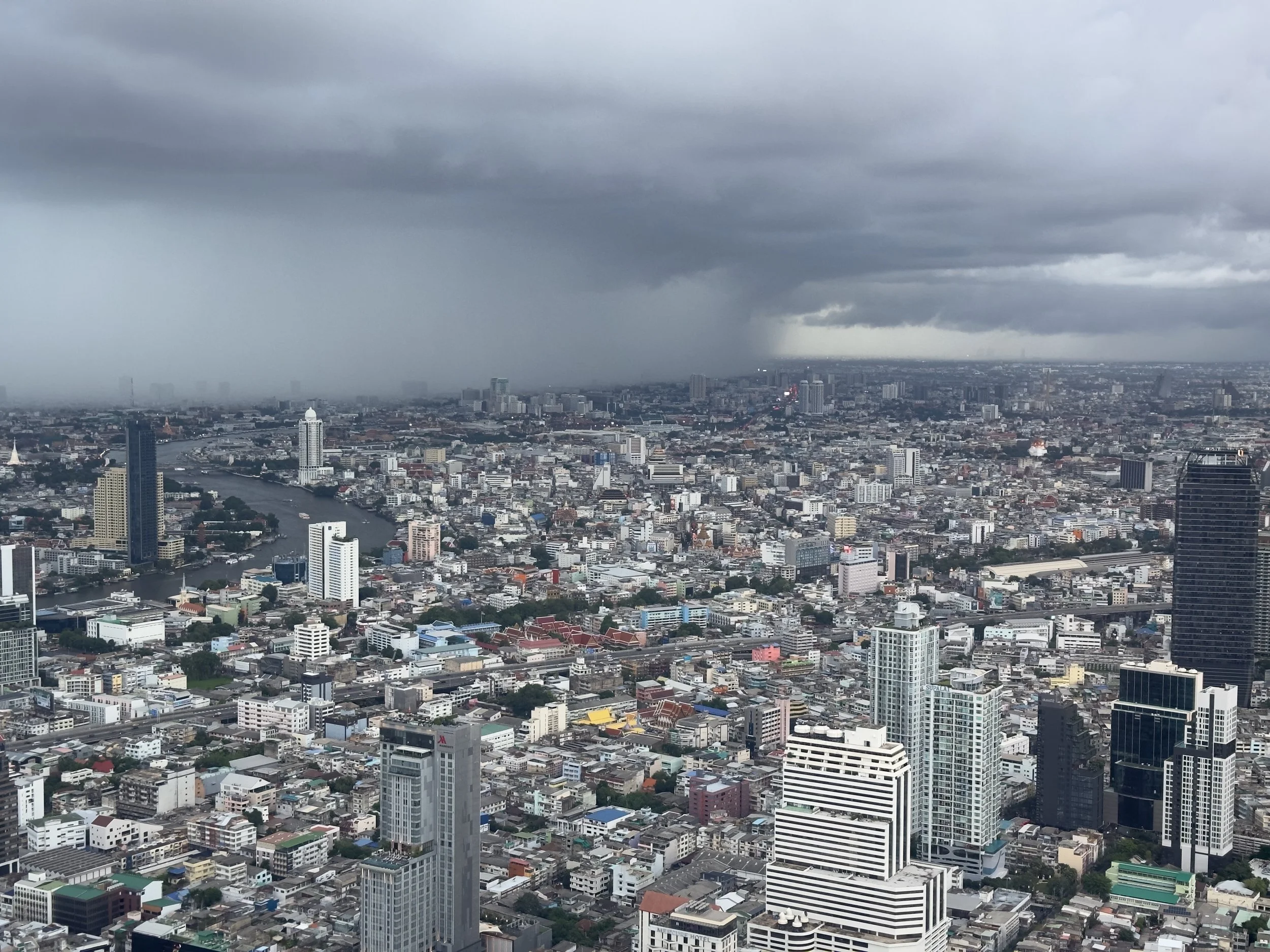 Storm coming, view from the 74th floor