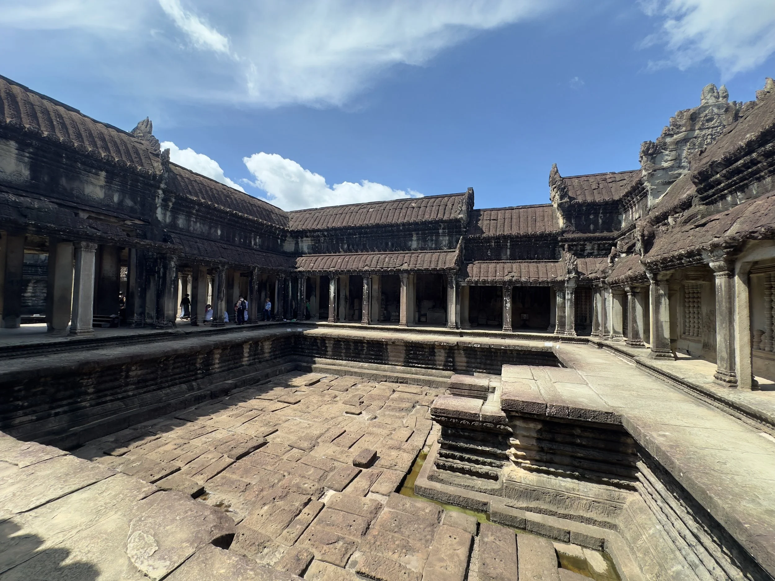 Inside the main building, Angkor Wat