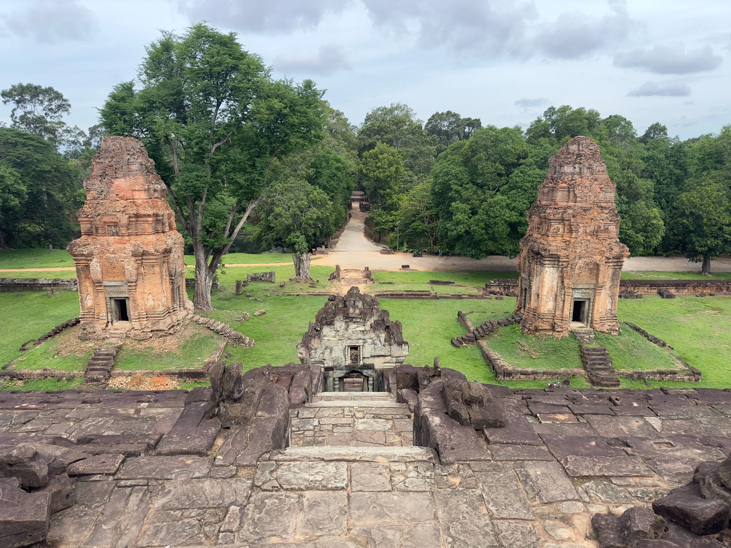 Looking west, to the back door, Bakong Temple