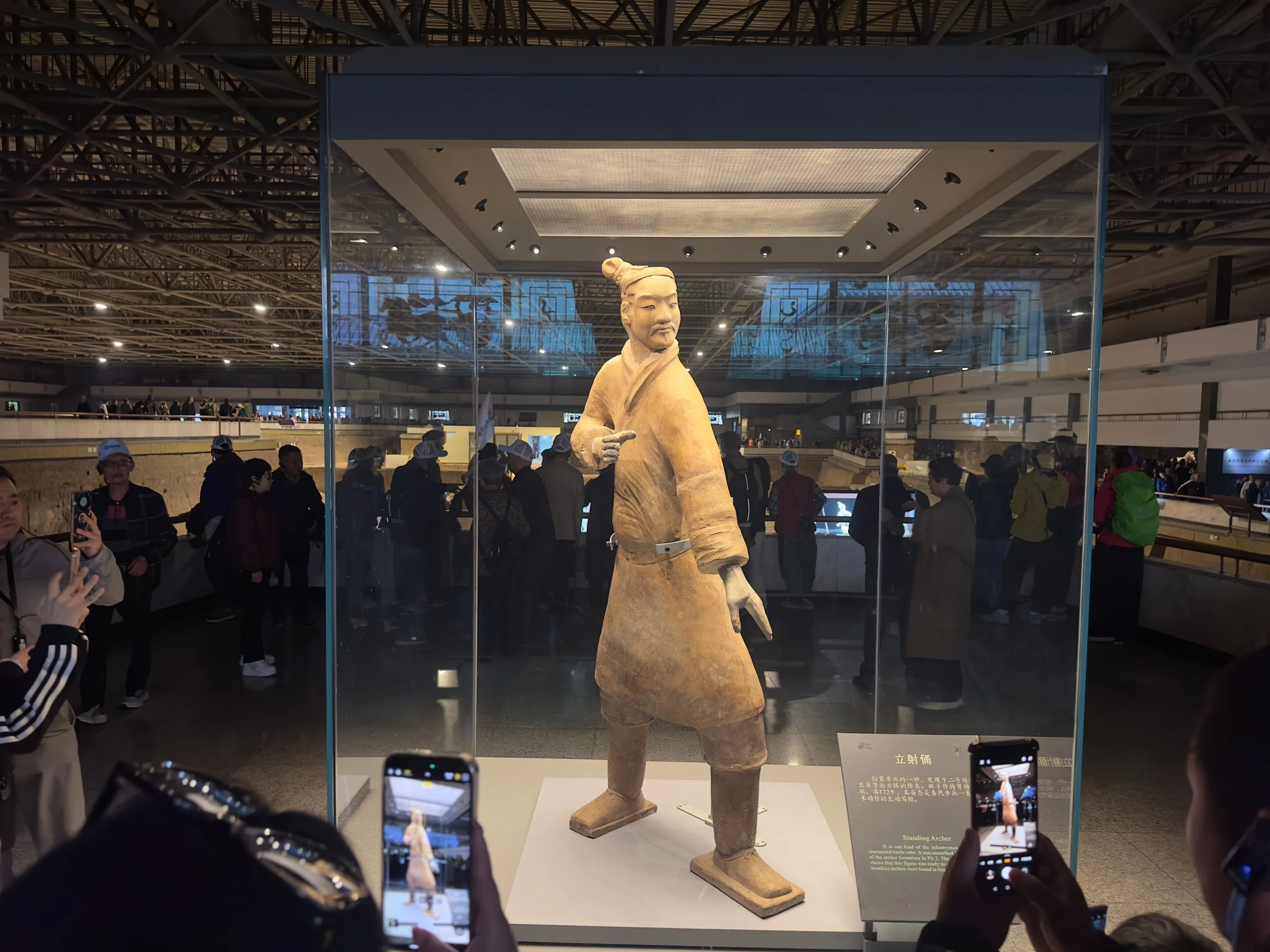 Standing Warrior and phones