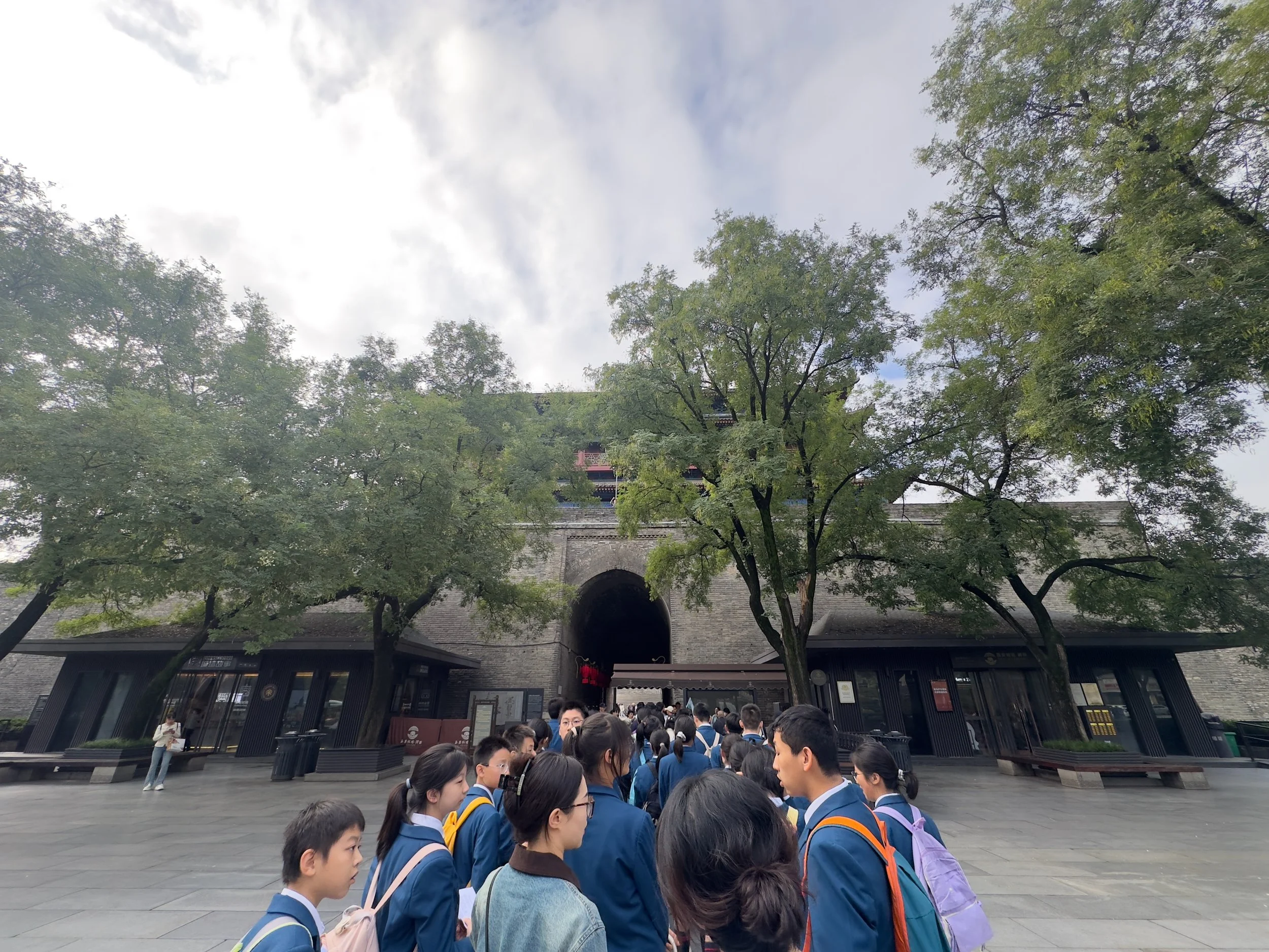 In the queue for entry