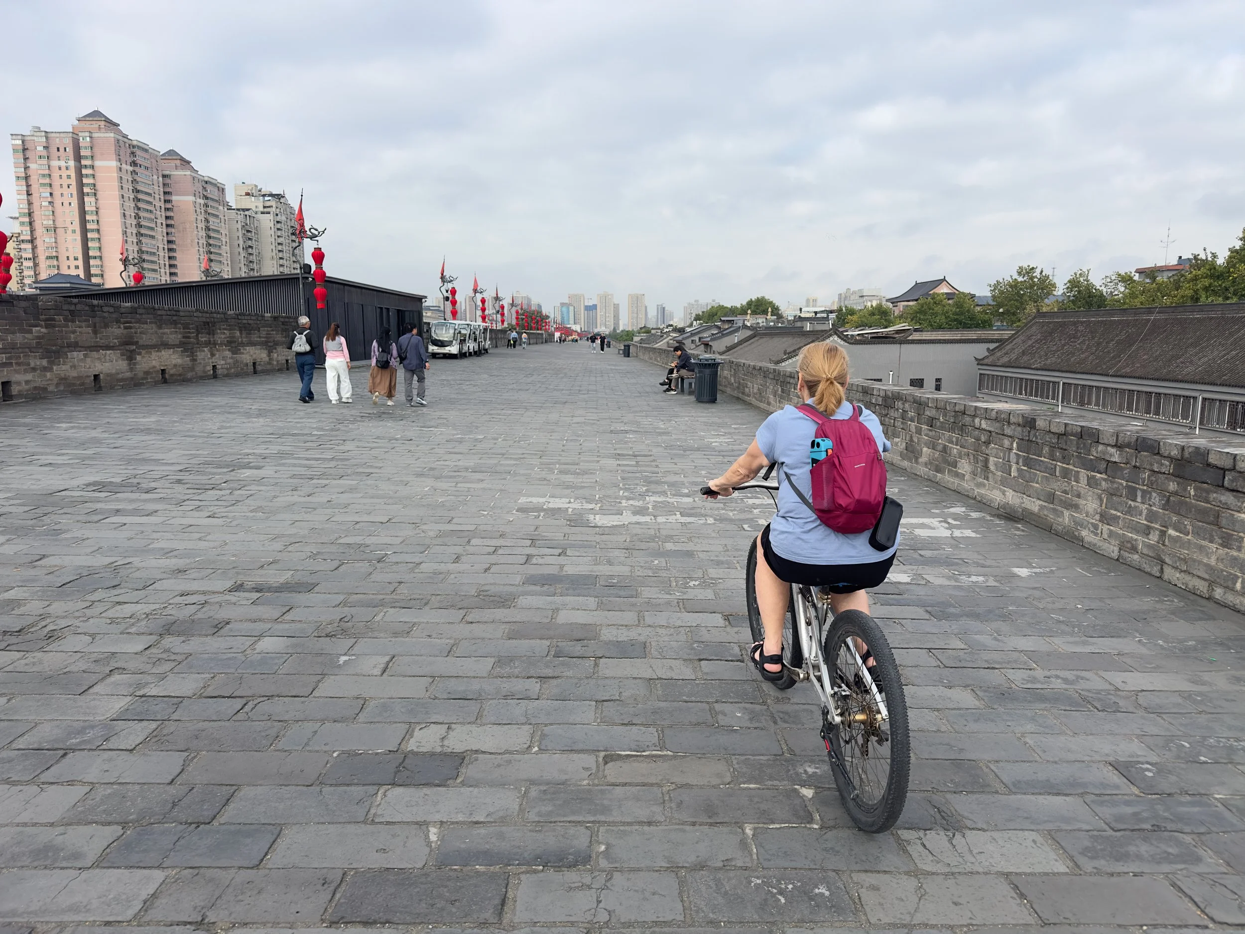 Cycle time, old city to the right, new city to the left