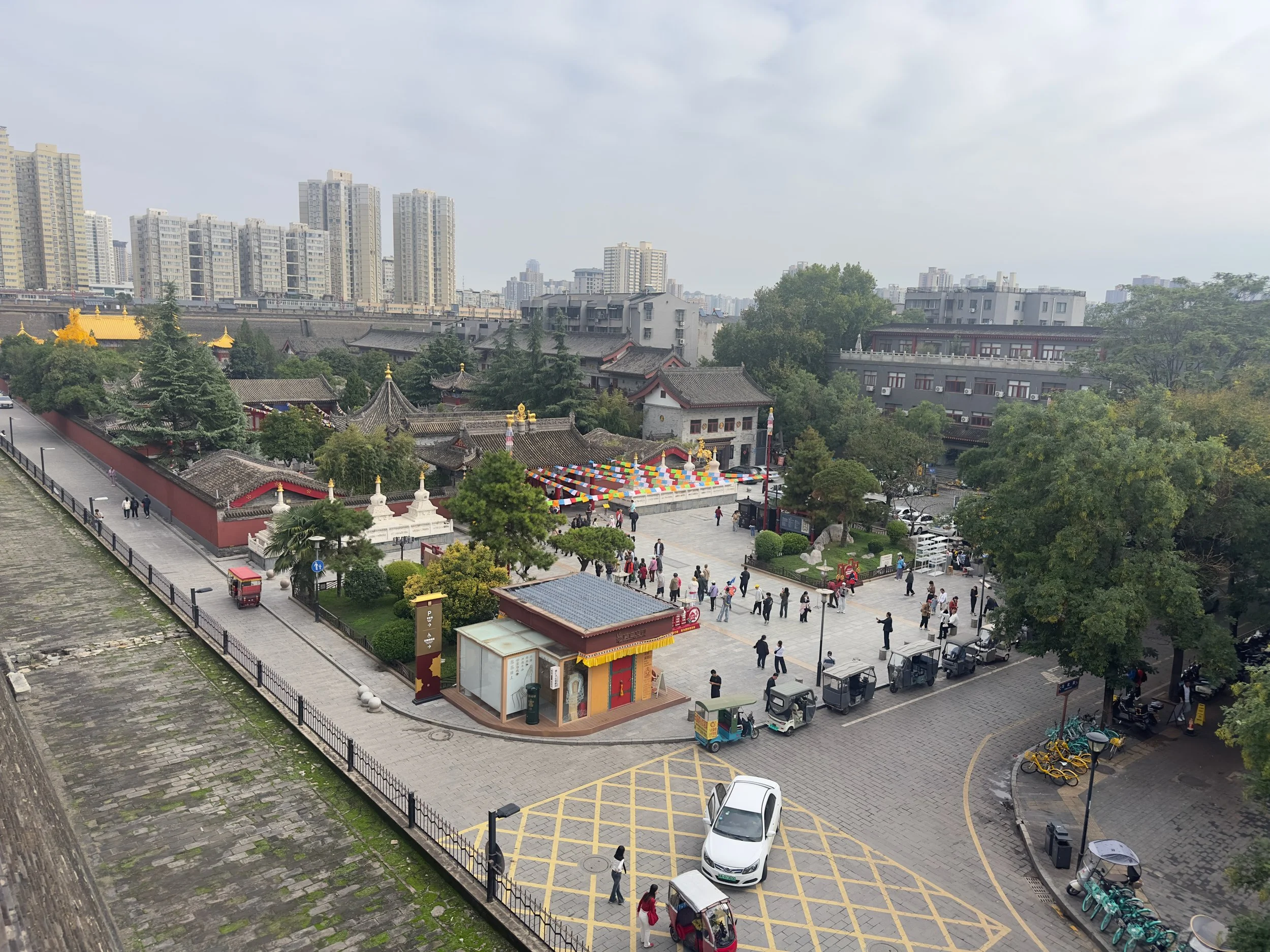 Guangren Buddhist Temple in the NW corner