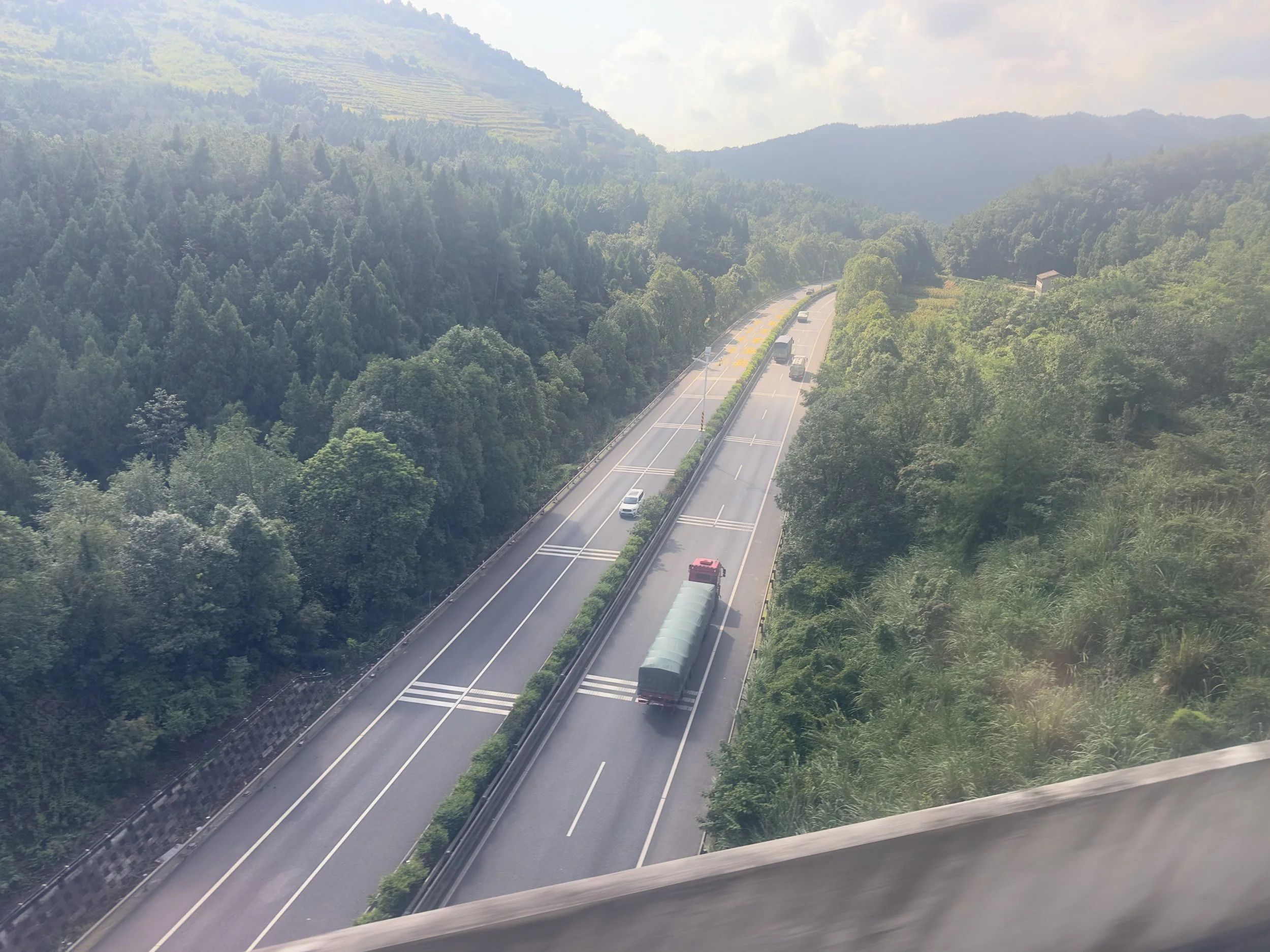 Scenery between Xian and Chengdu