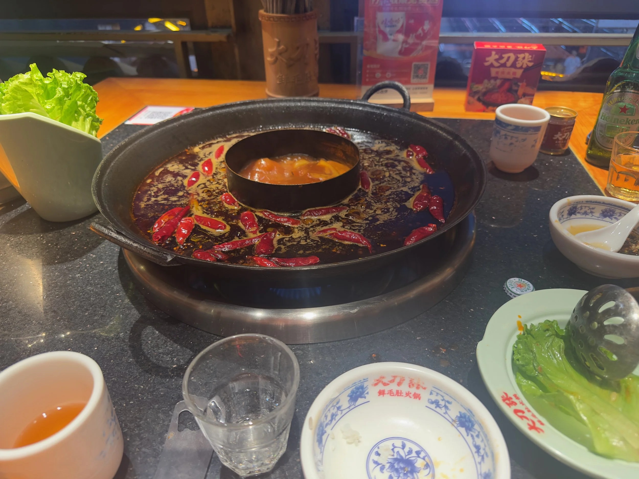 Chongqing Hotpot ( yes, those are chilli's ) )