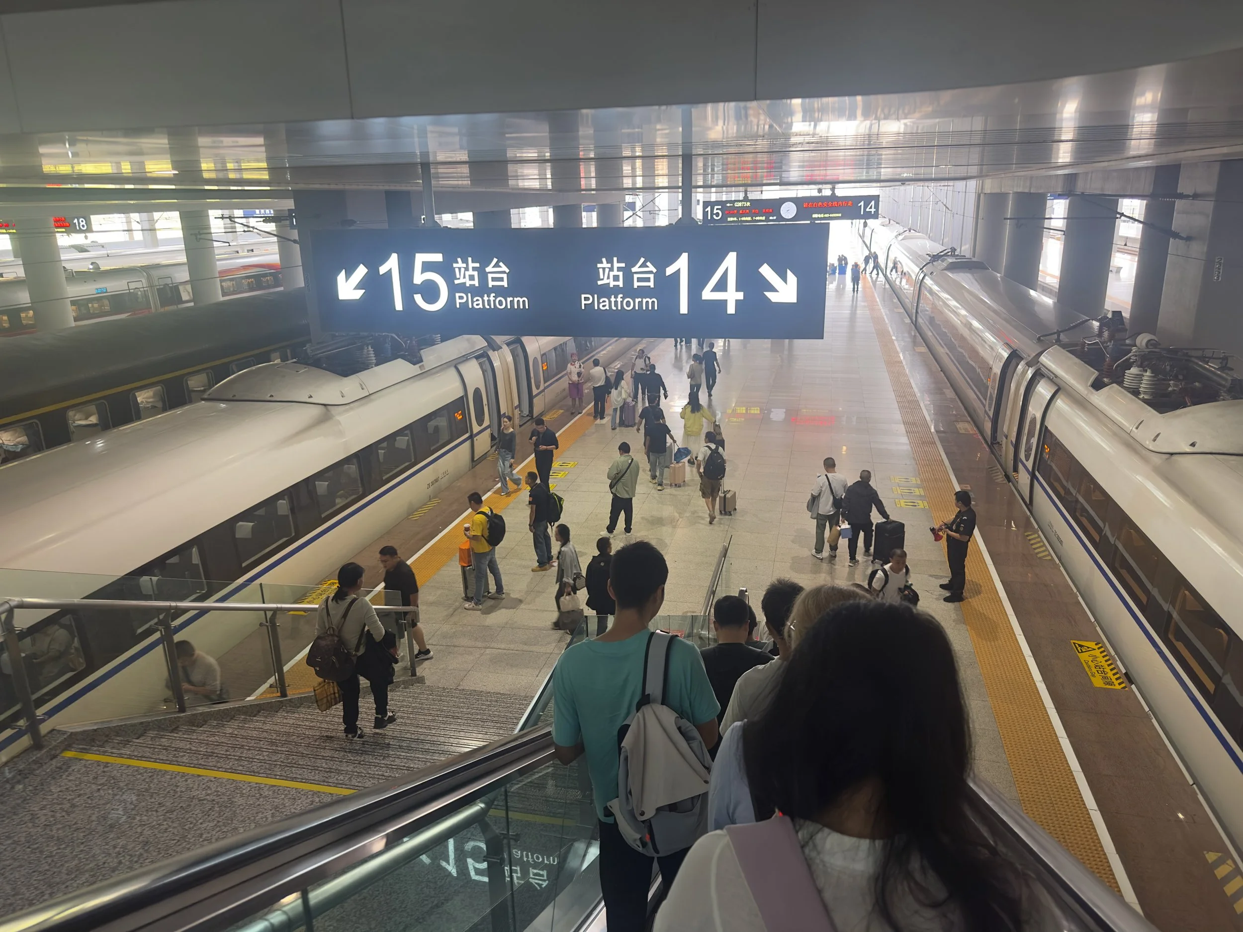 Down to our train, ChongqingXi