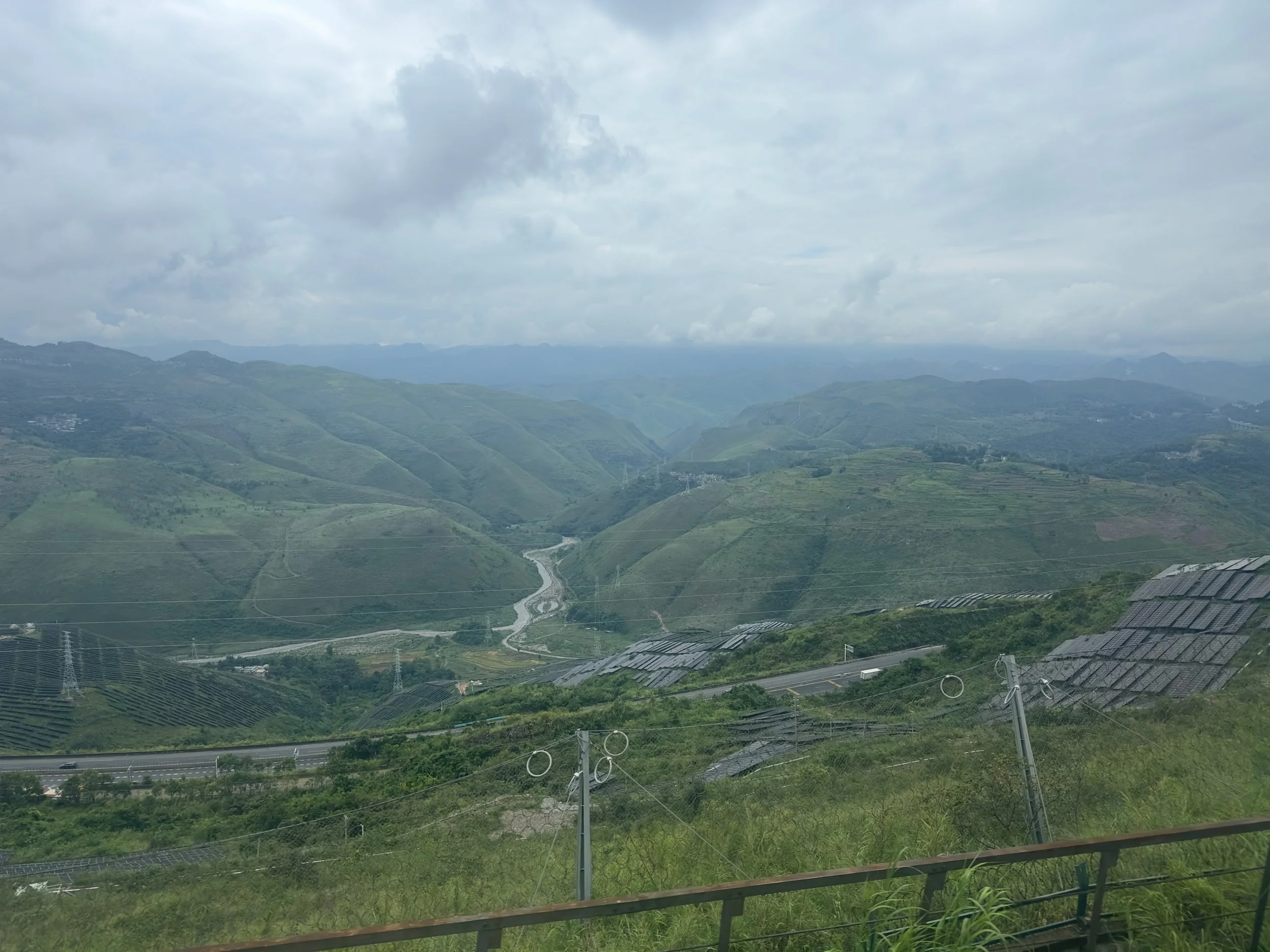 Deep valleys, big roads and lots of solar panels