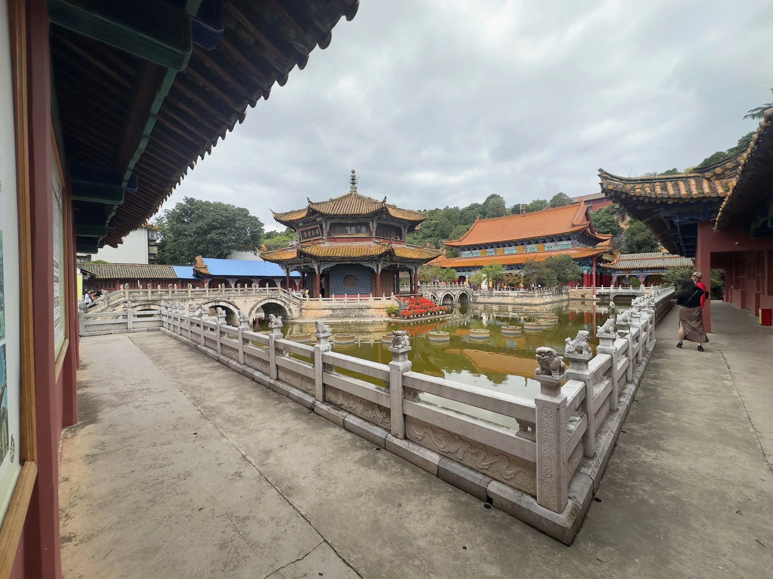 central lake and pagoda, Yuantong Temple 