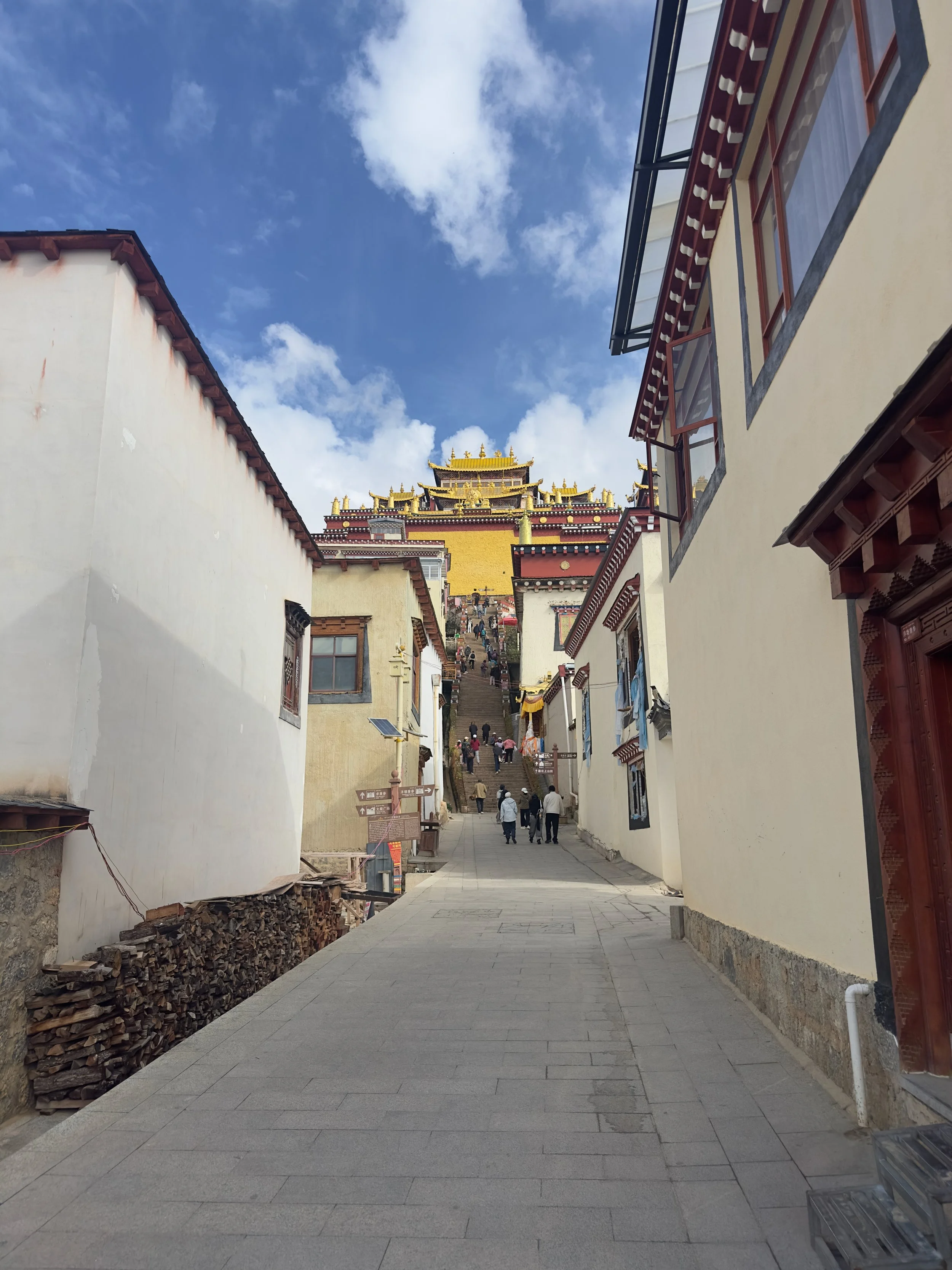 Main stairs up to the temples