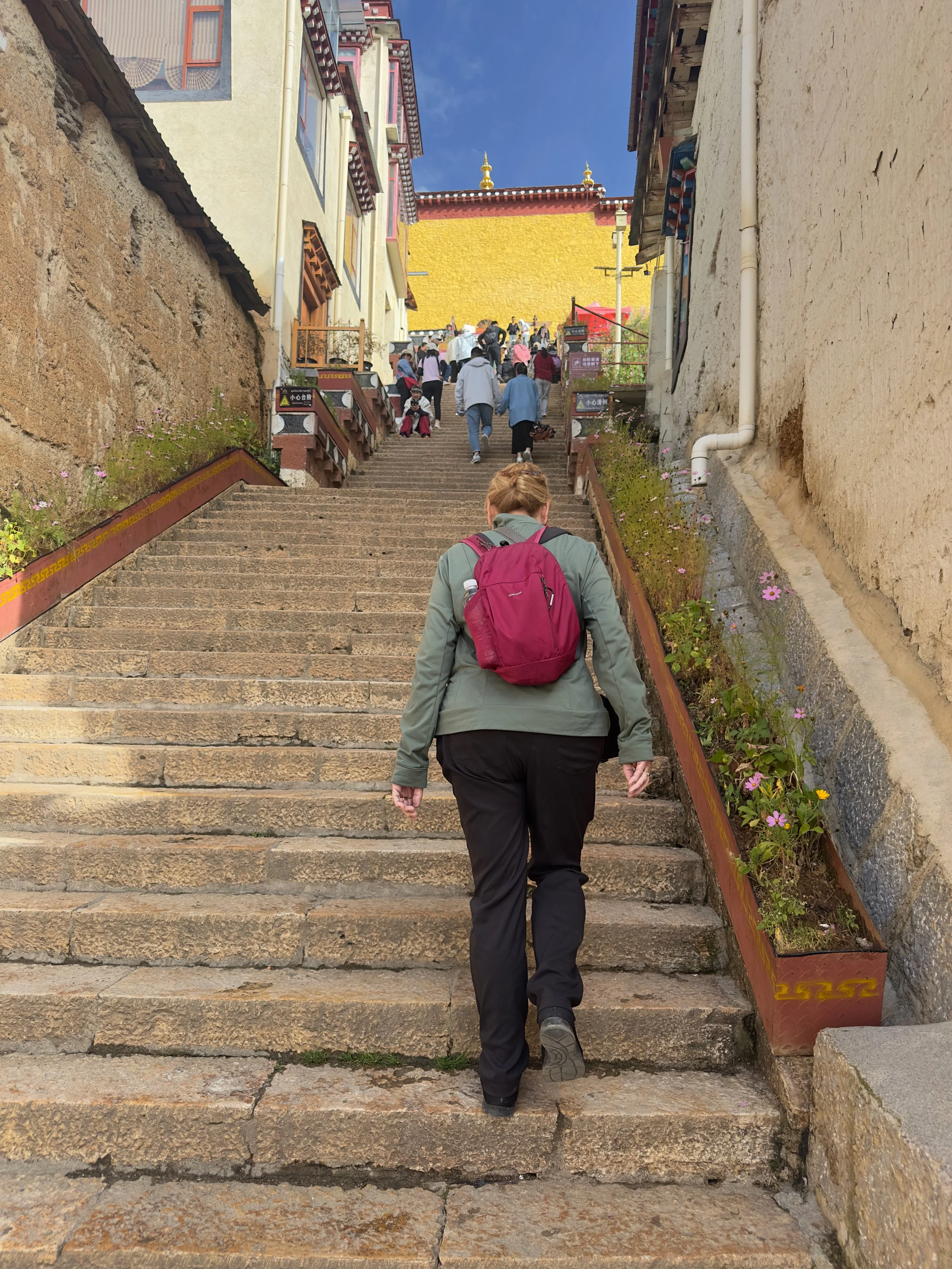 Main stairs up to the temples