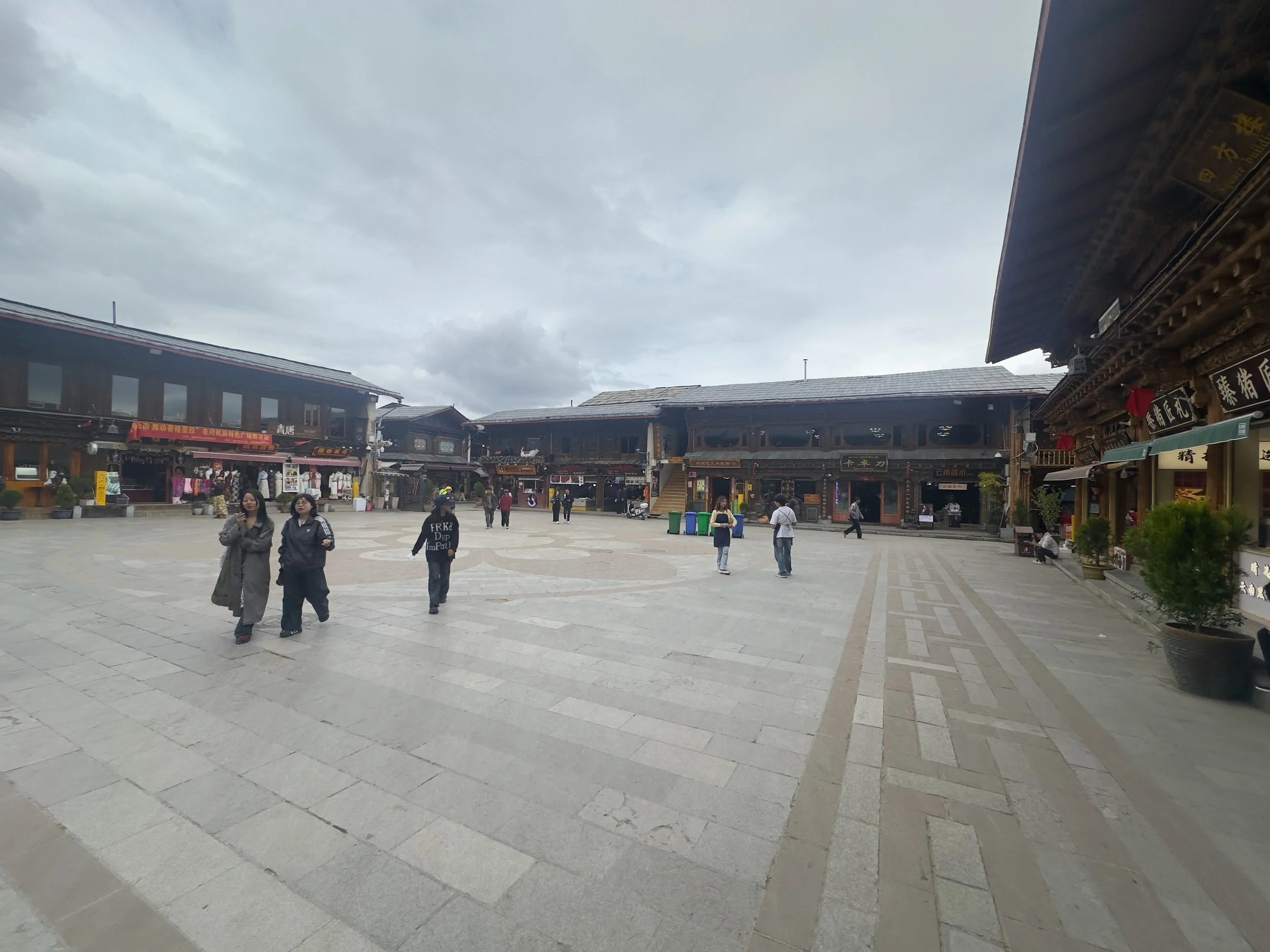 Square, Dukezong Ancient town