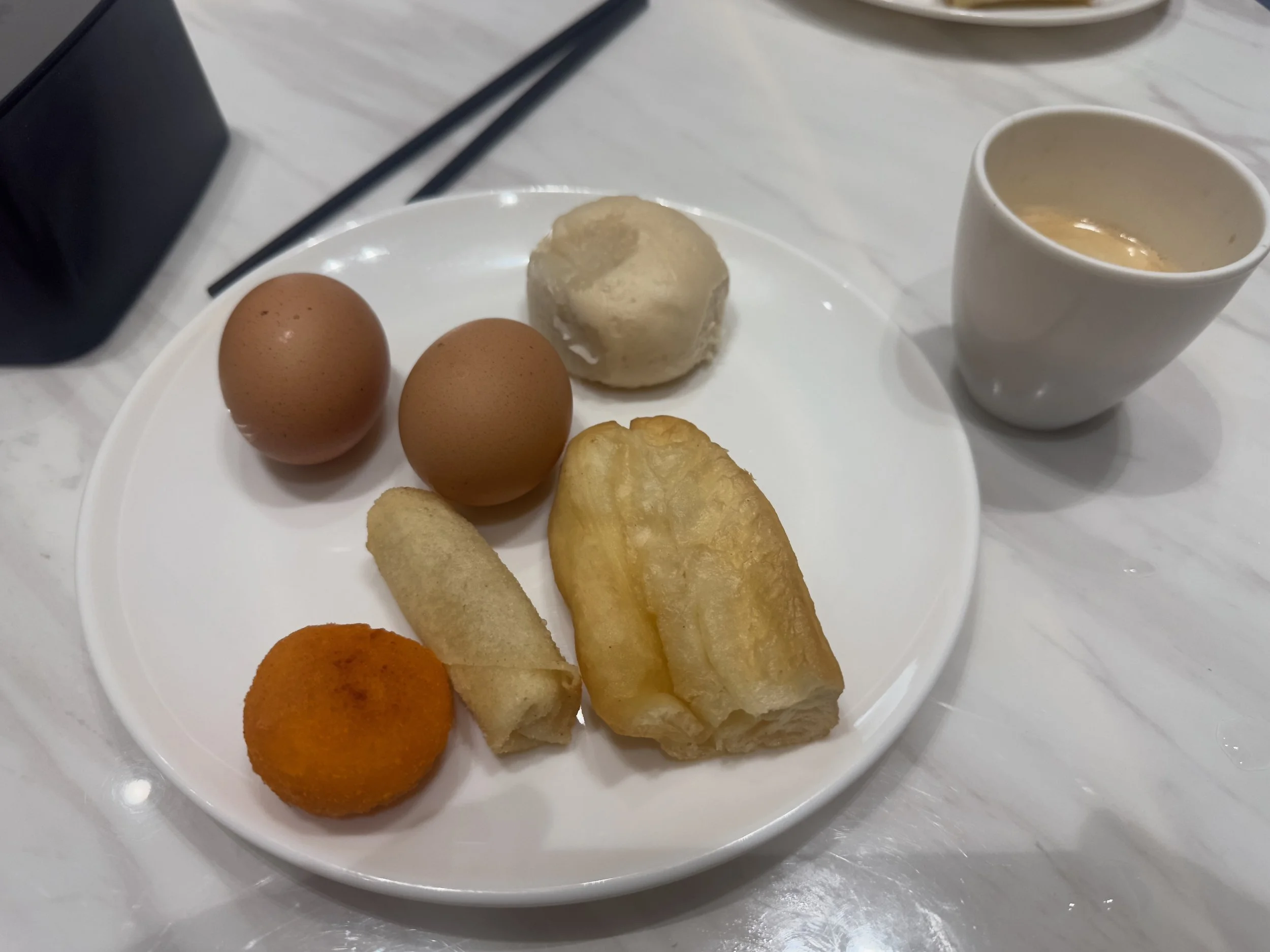 A basic breakfast; tastier than it looks