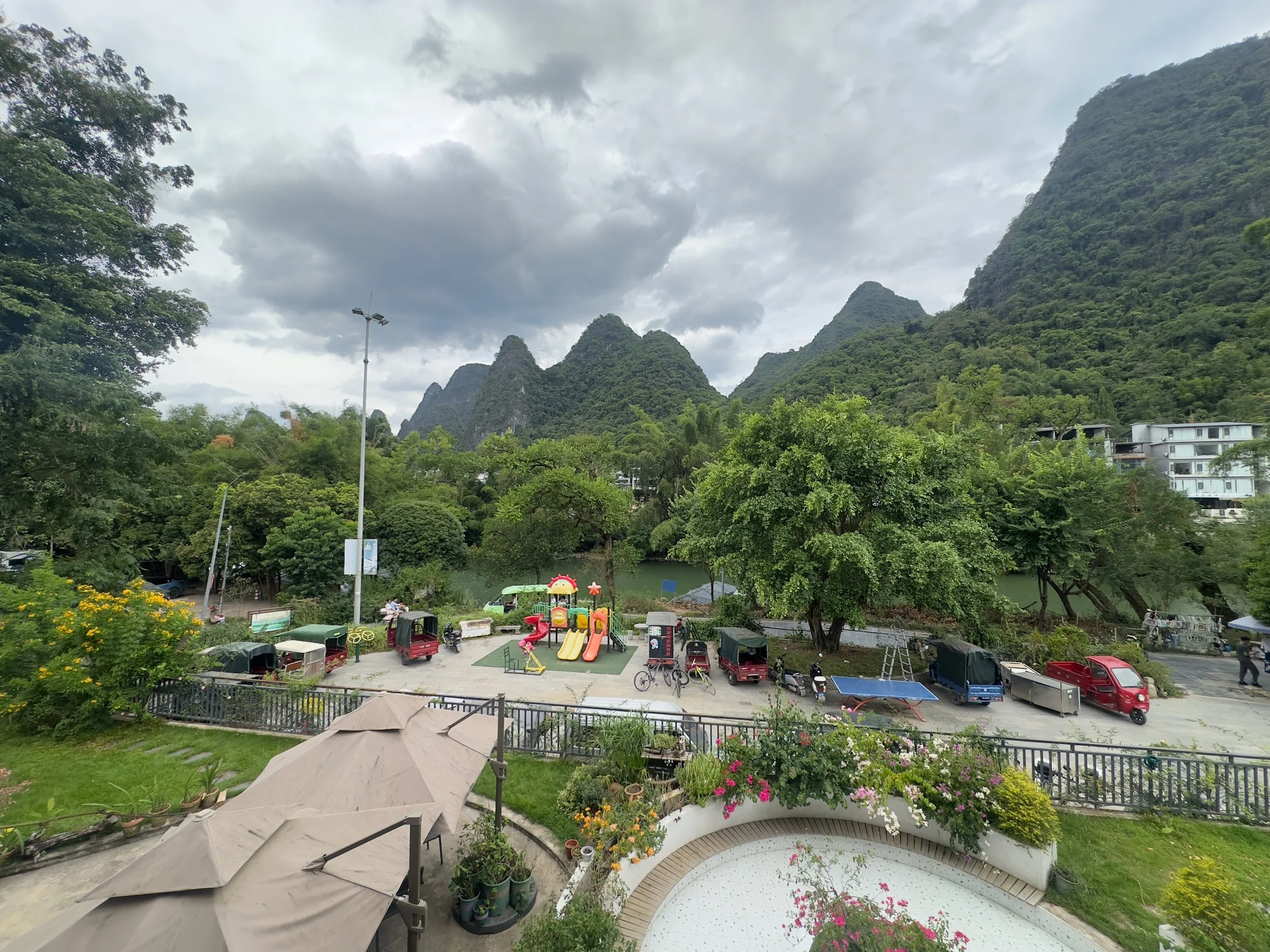 View from balcony, Room 207