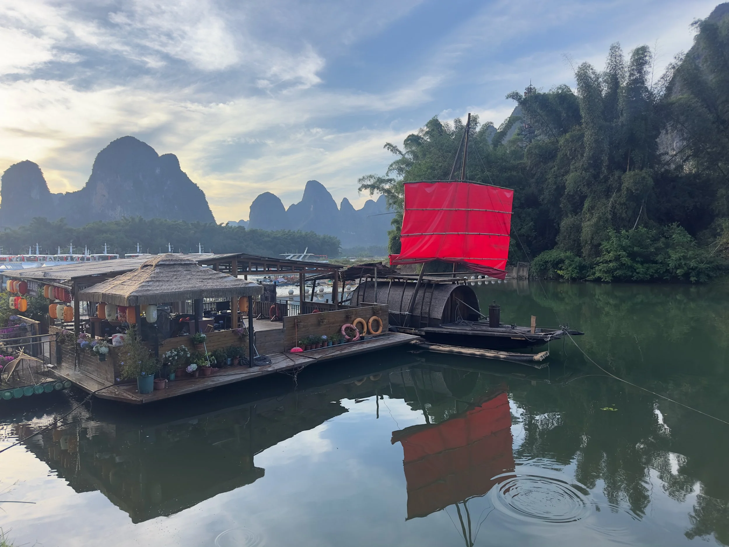 Boats on the Li River