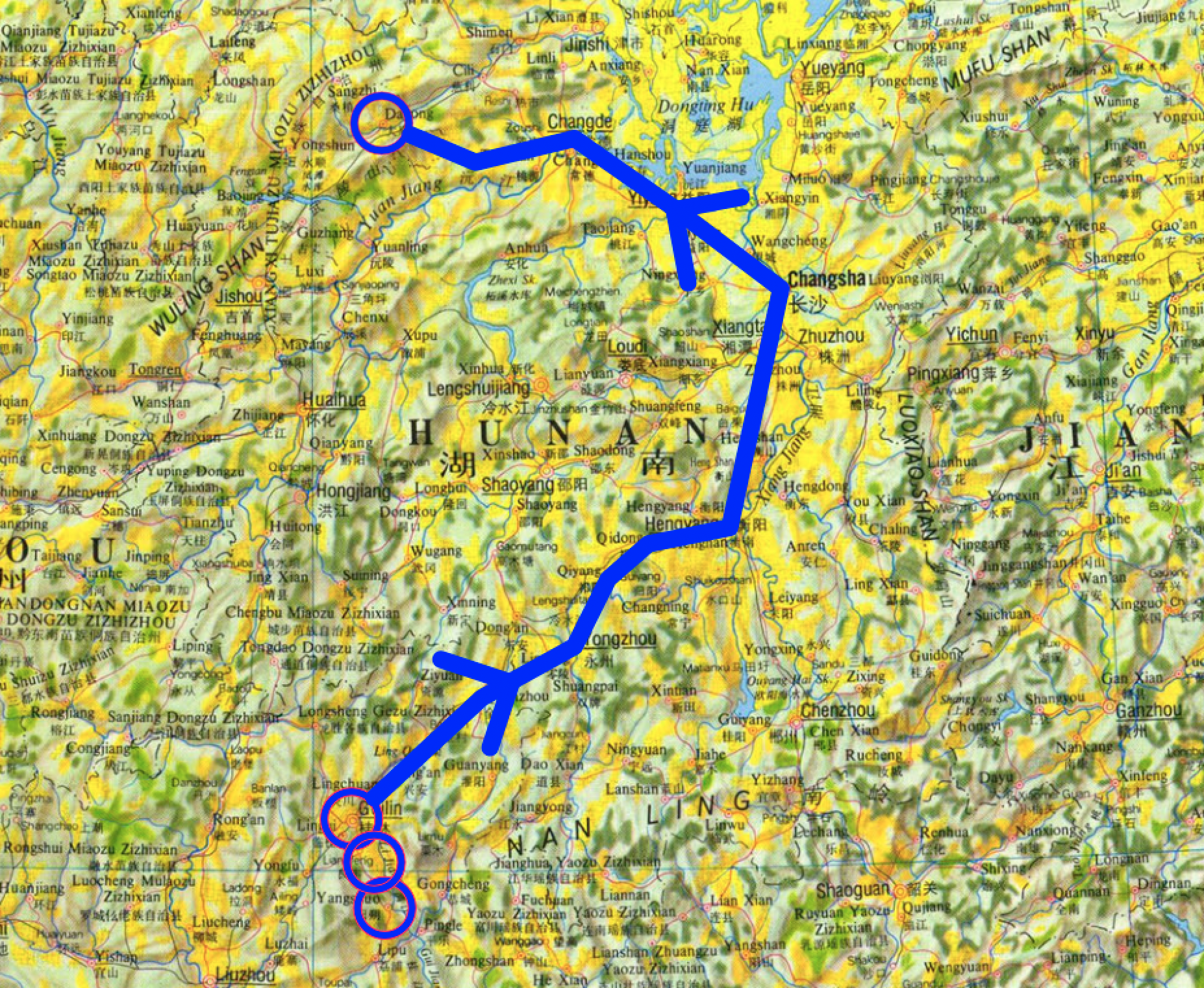 Our train journey today