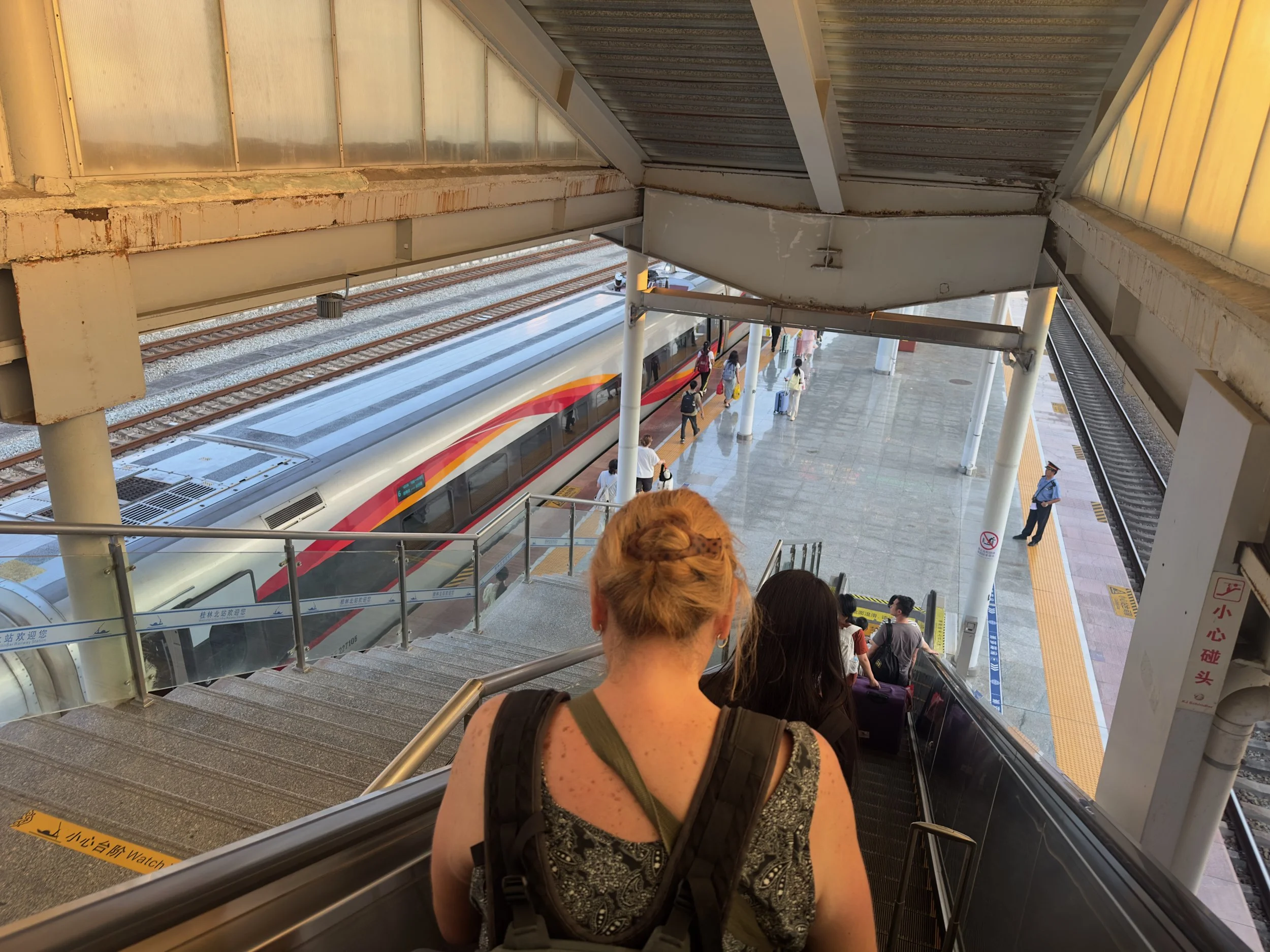 ...and down to our train