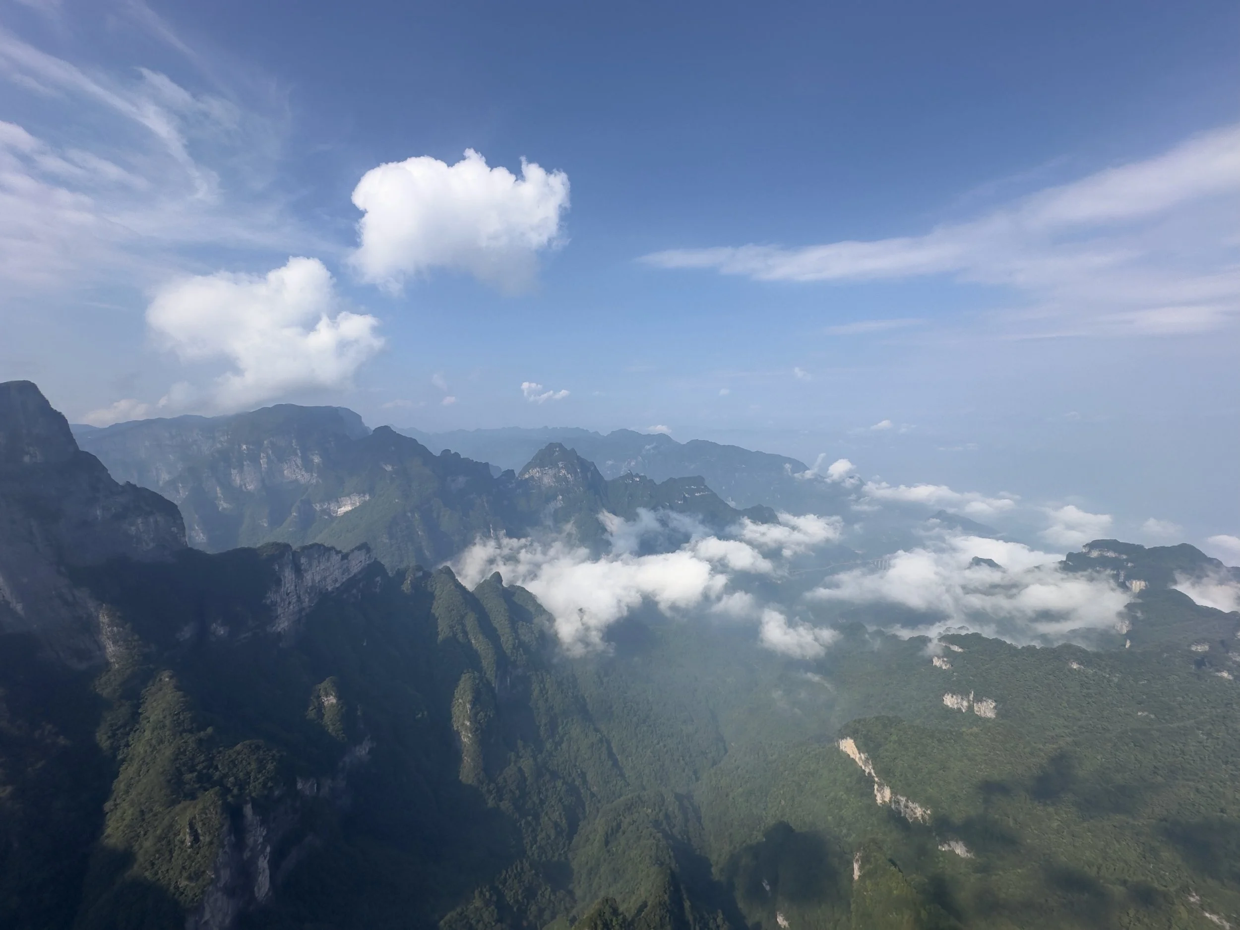 Stunning views looking west