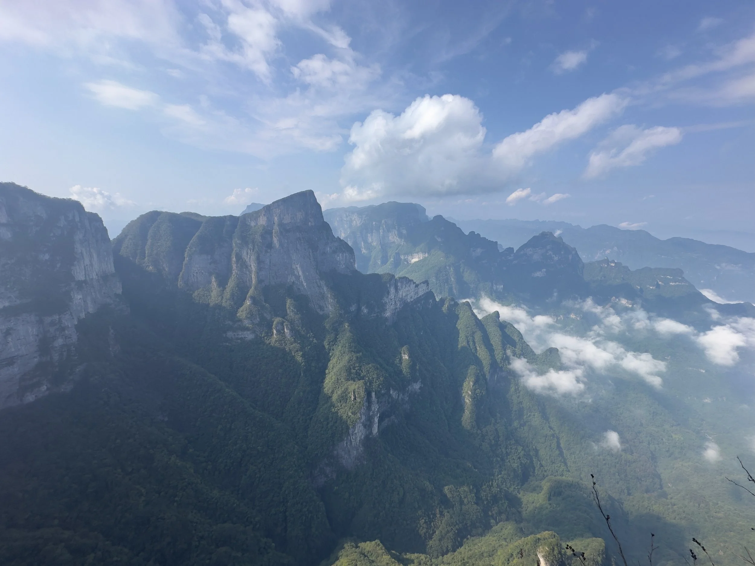 Stunning views looking west