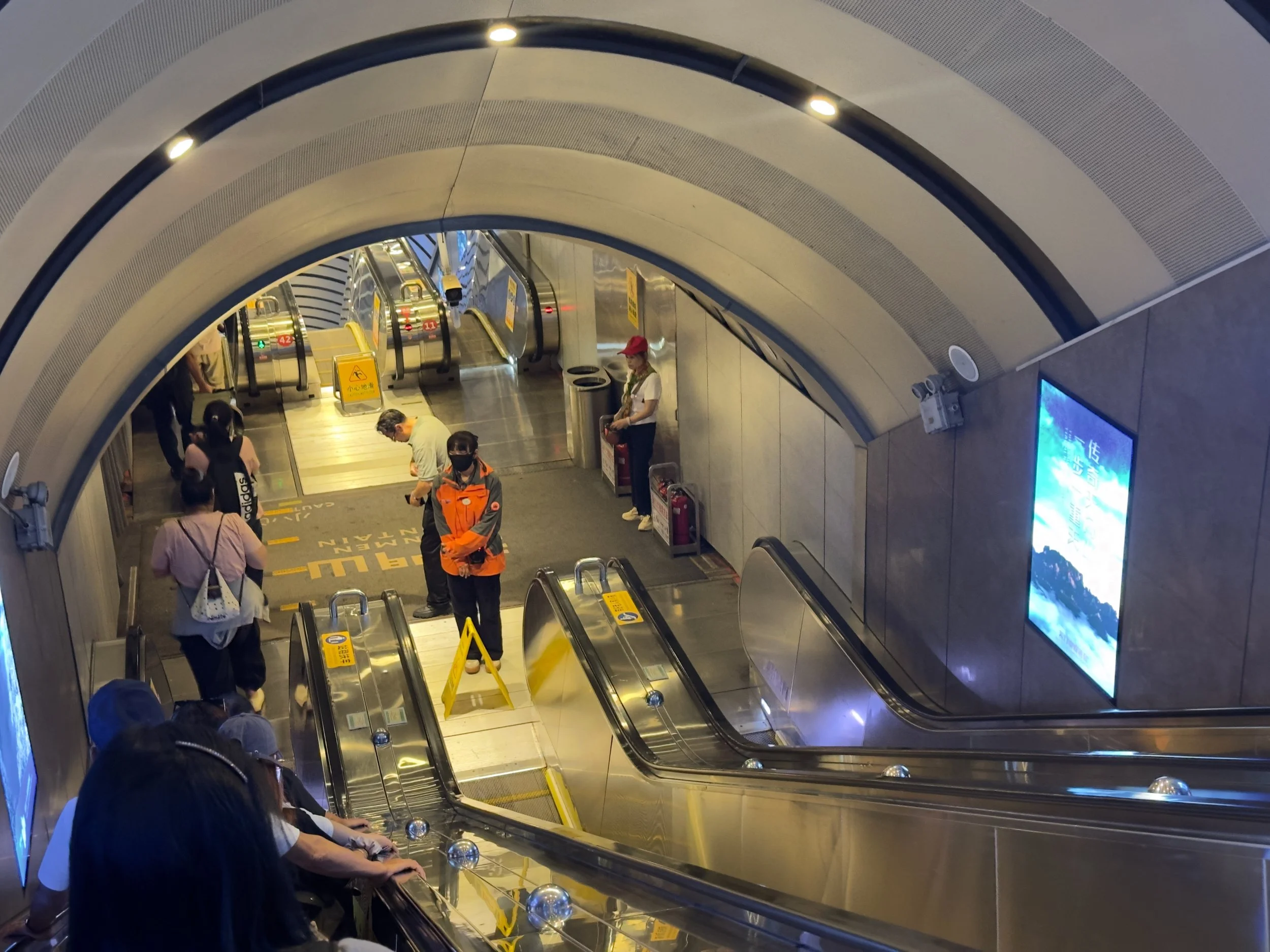Every escalator needs an attendant
