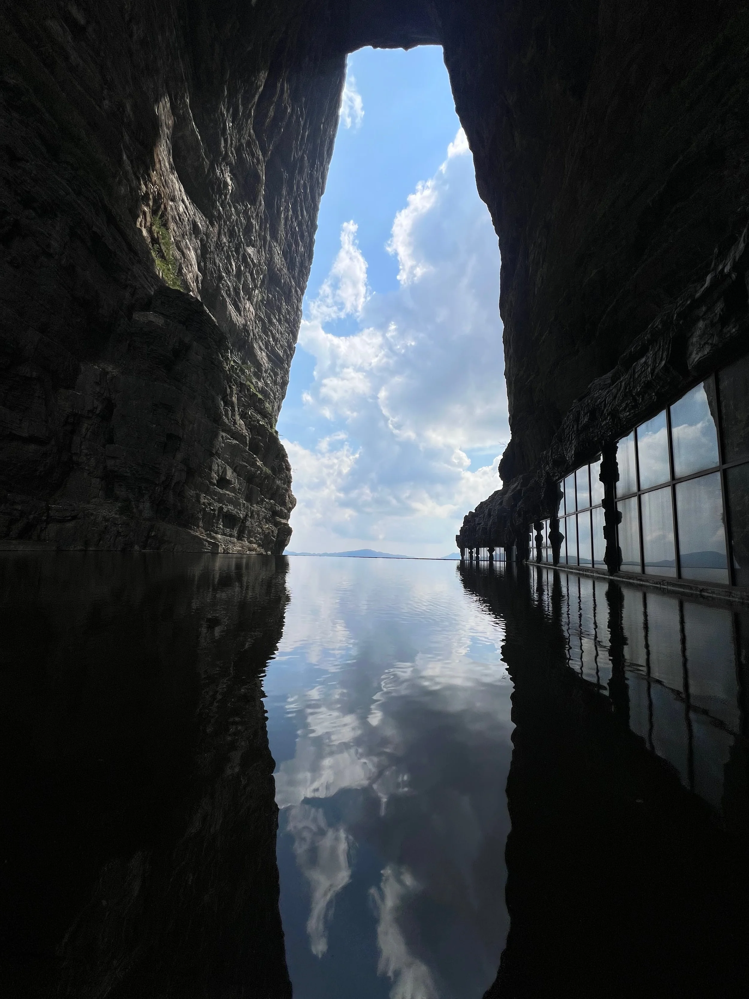 Heavens Gate and reflecting pool