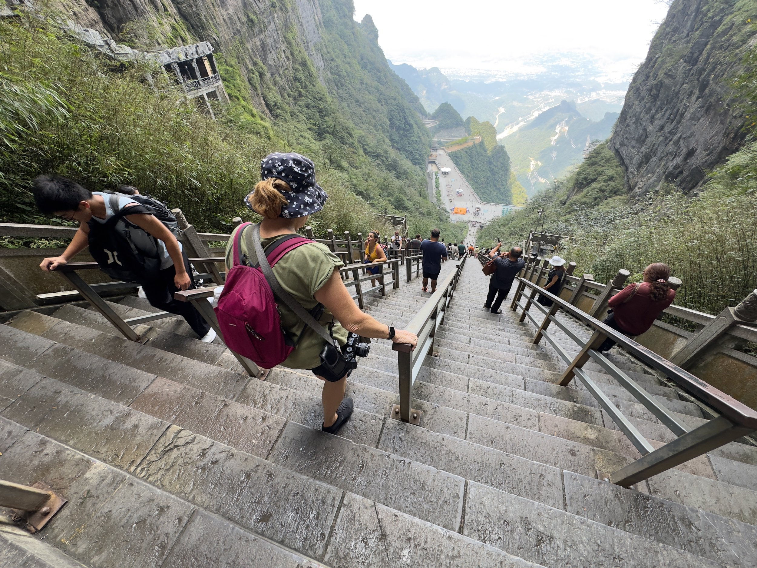 Liz making a start on Steps to Heaven