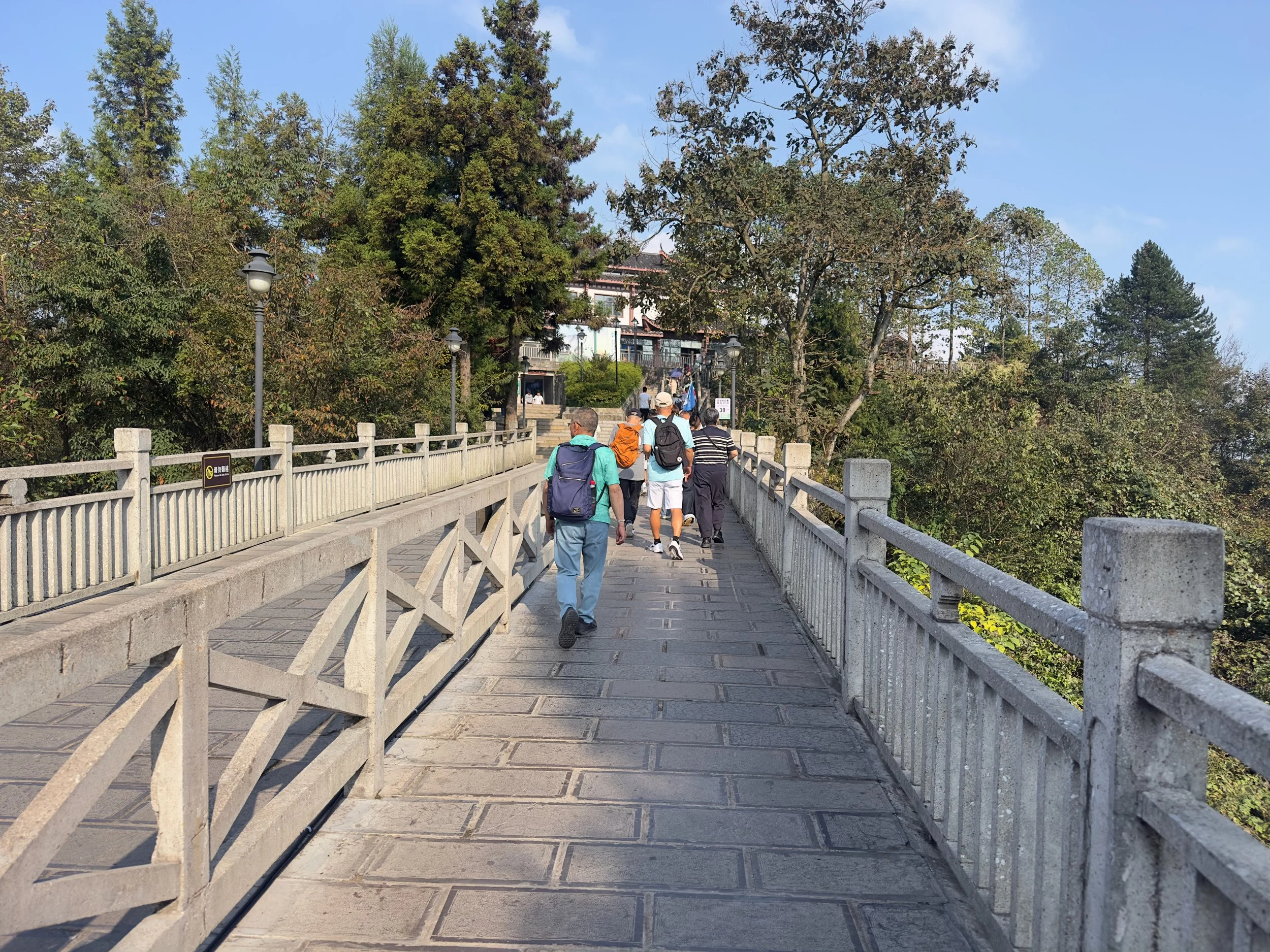 Walk to the cable car station