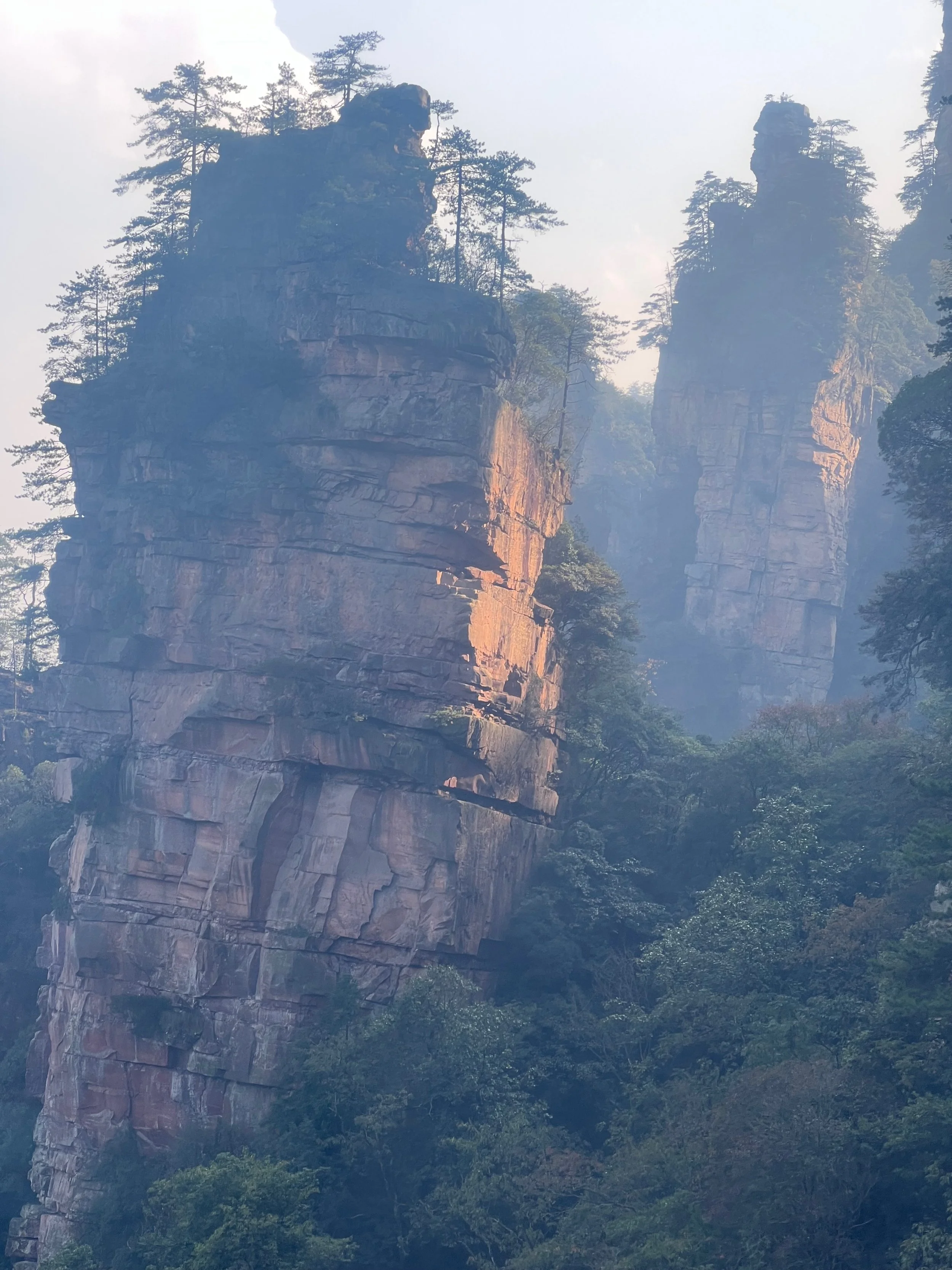 Down on the Tianzishan Cablecar
